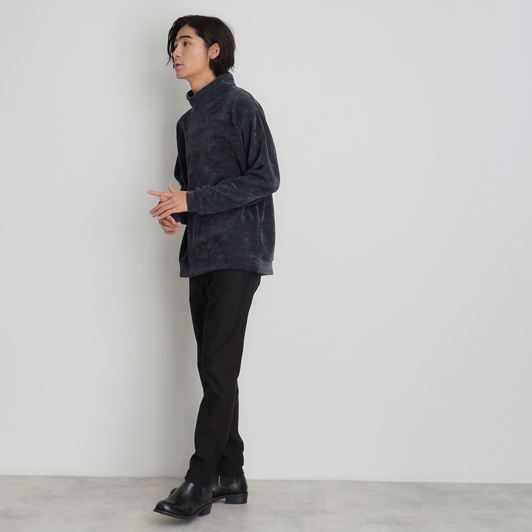 THE SHOP TK「シェニールハイネックプルオーバー」|Tシャツ・カットソー|