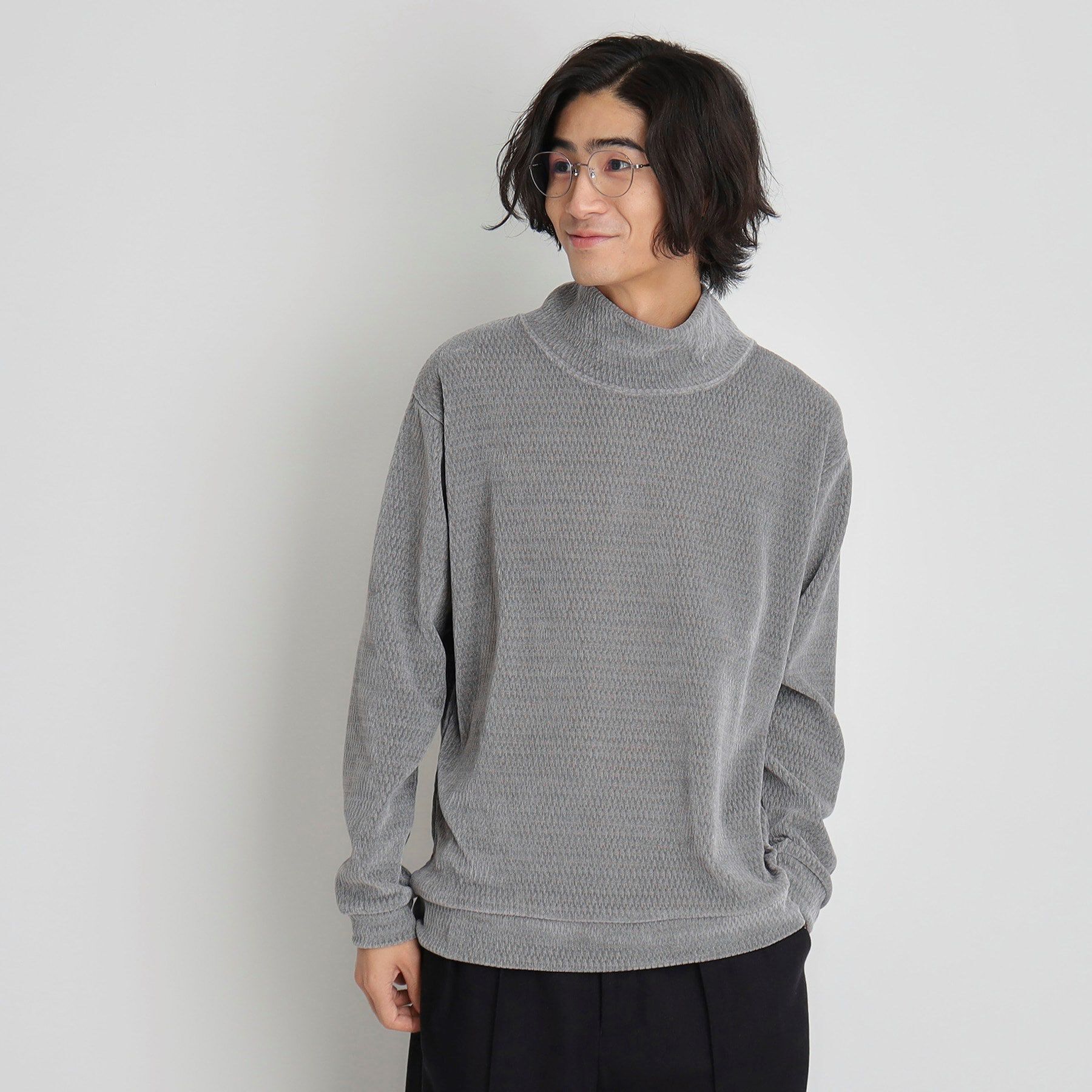 THE SHOP TK「シェニールハイネックプルオーバー」|Tシャツ・カットソー|