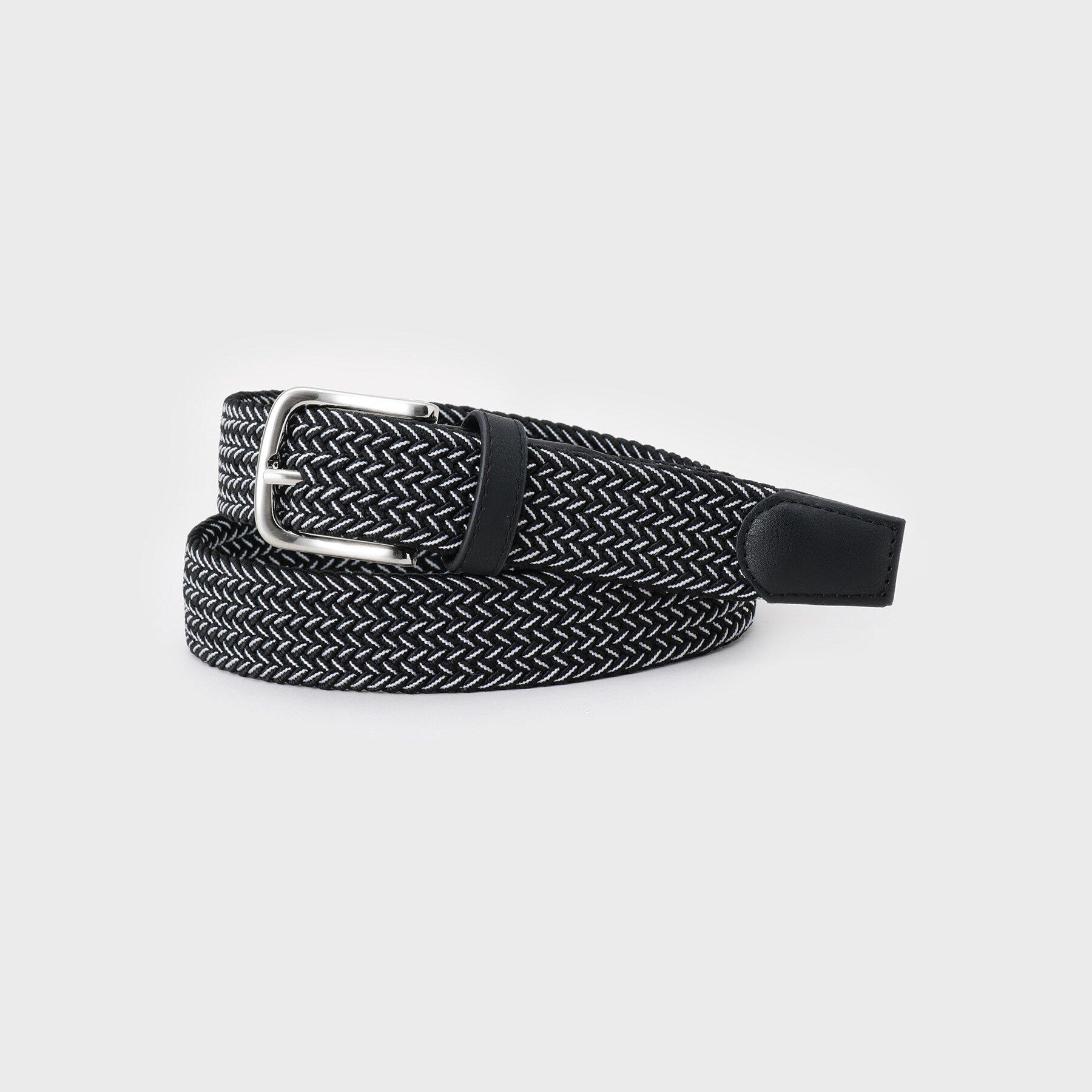 THE SHOP TK「ゴムメッシュベルト 新色追加 ／ ストレッチ」|ベルト|ブラック(419)