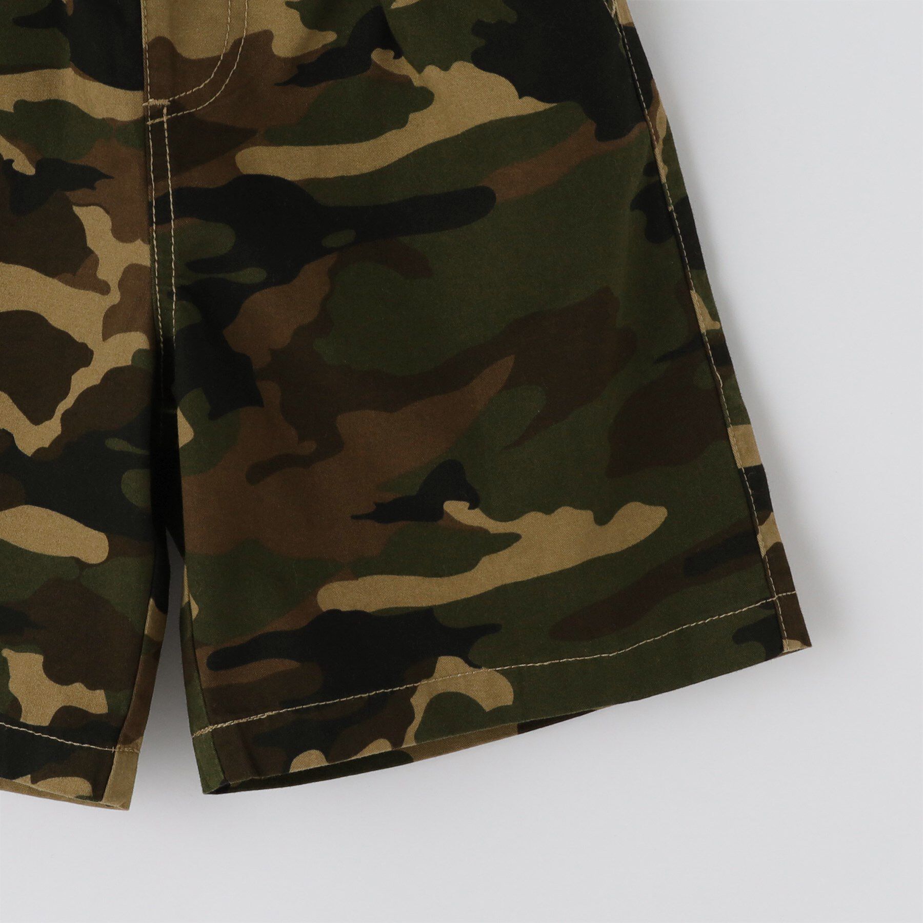 THE SHOP TK「【110－160】デニム＆カモフラ柄ハーフパンツ/洗濯機OK」|その他|