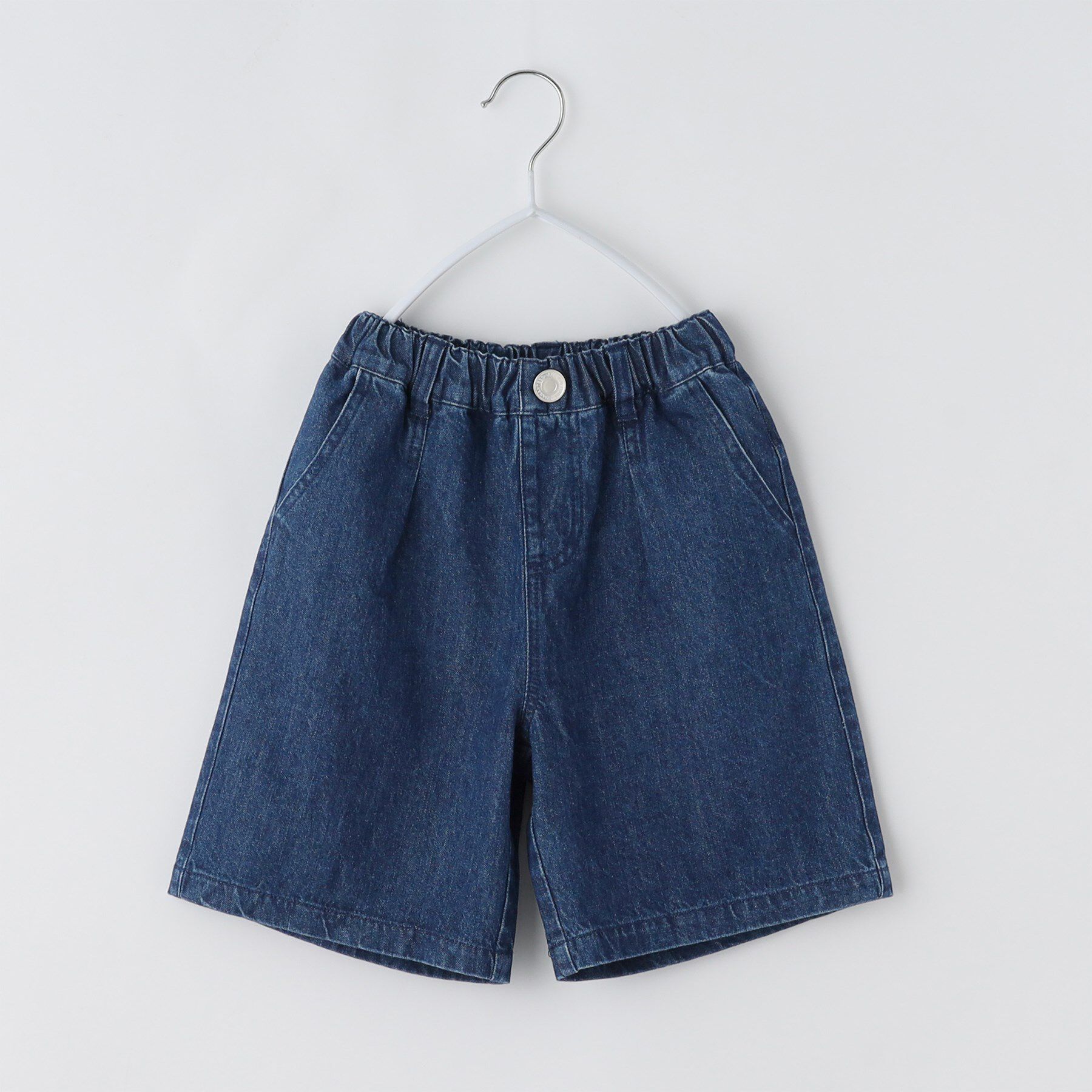 THE SHOP TK「【110－160】デニム＆カモフラ柄ハーフパンツ/洗濯機OK」|その他|ネイビー(094)