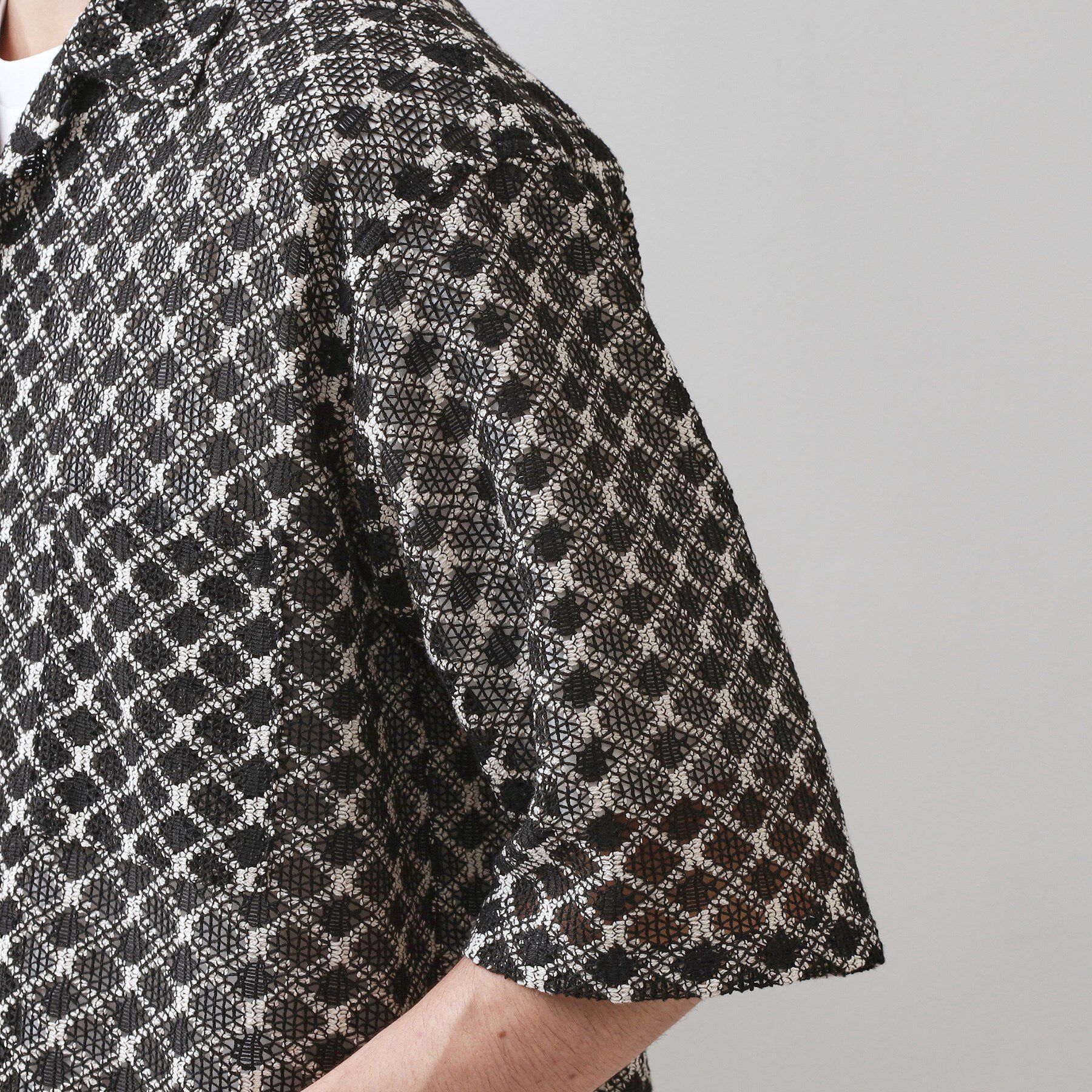 THE SHOP TK「クラフトレース半袖シャツ 【洗濯機OK】」|シャツ・ブラウス|