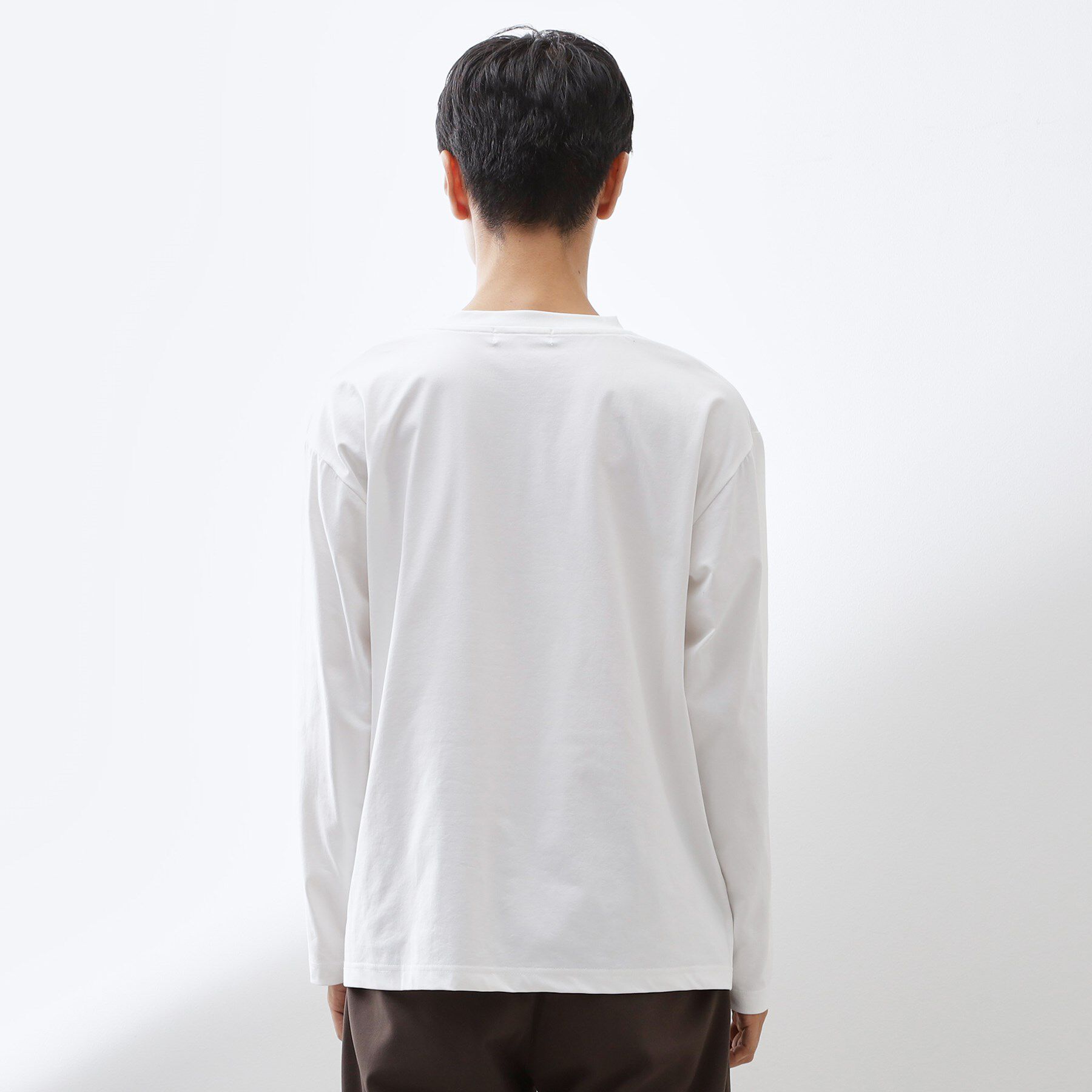 THE SHOP TK「【セットでお買い得！】モールニットカーディガン＋長袖Tシャツ　洗濯機OK/吸水速乾・毛玉になりにくい」|カーディガン|