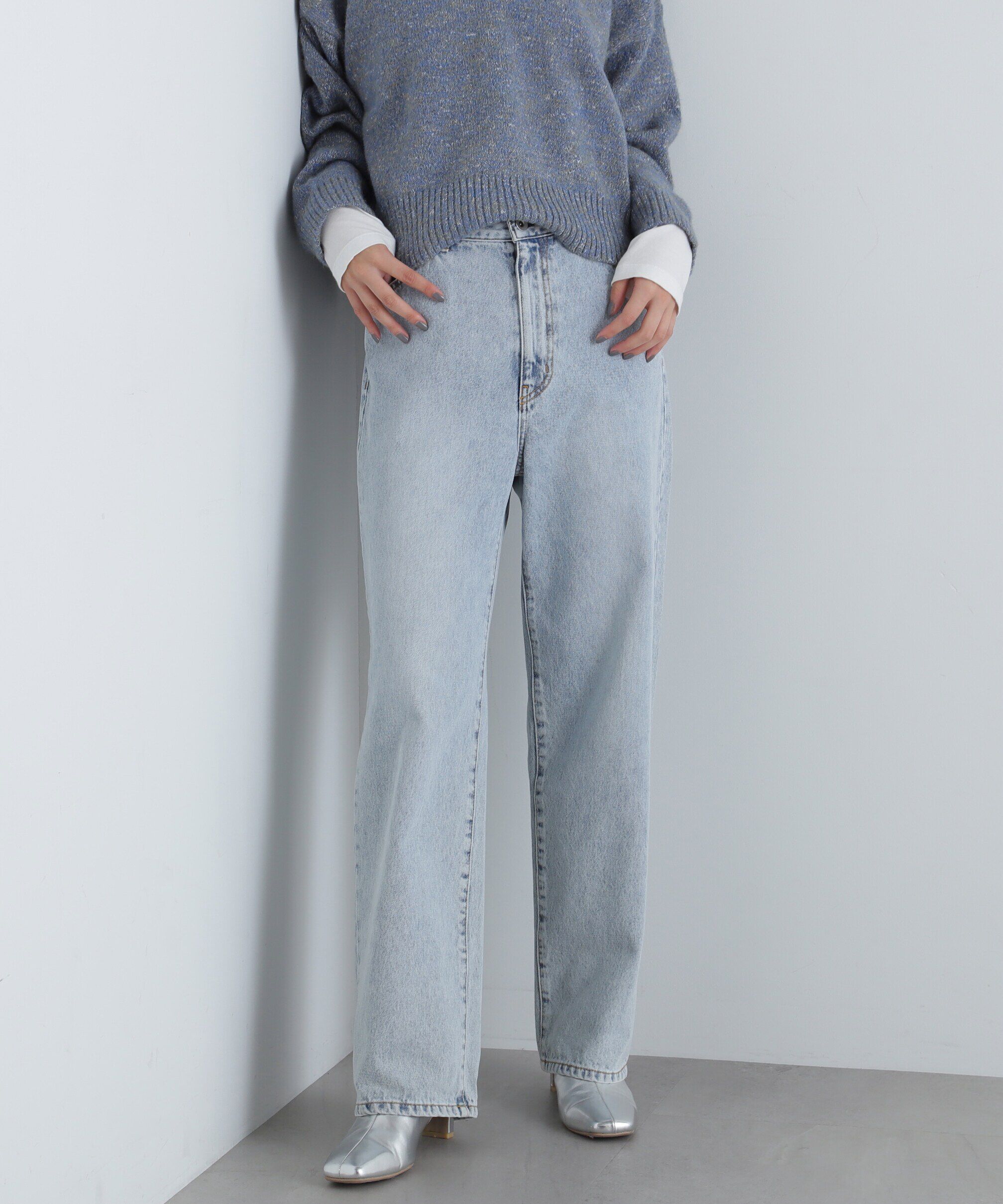  「ハイウエストストレートデニムパンツ《S Size Line》」|その他|