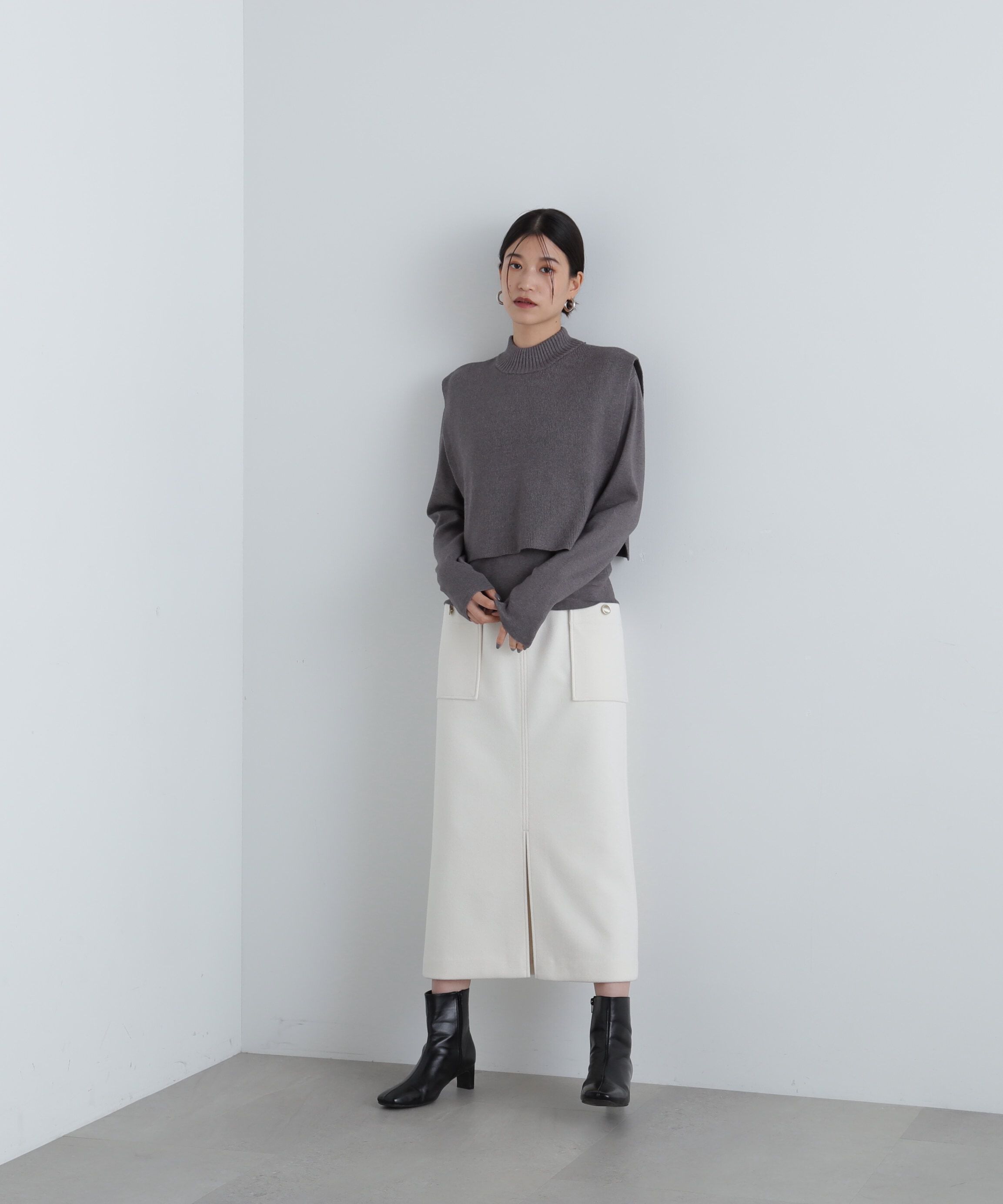  「ベストレイヤードニット」|ニット・セーター|