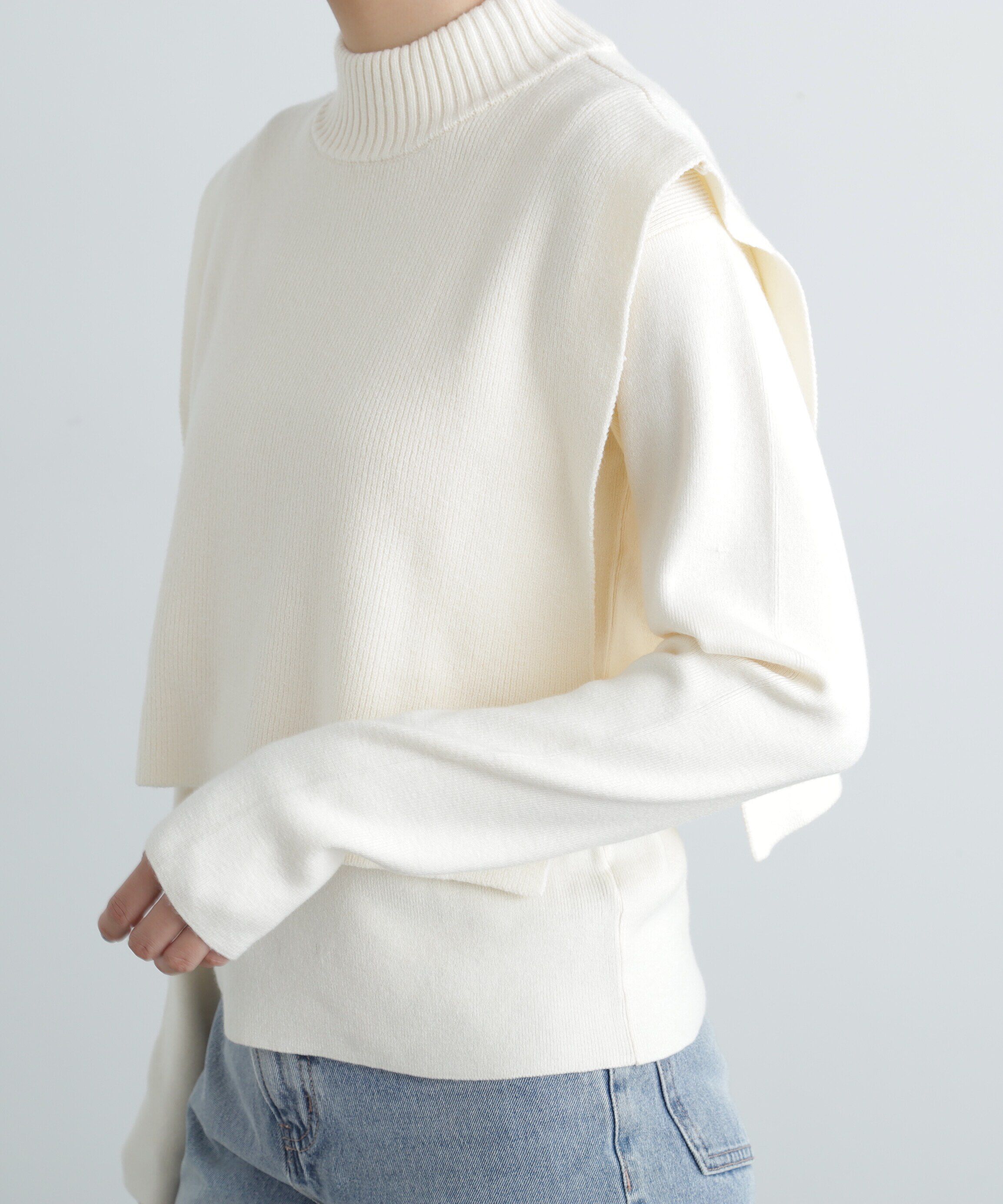  「ベストレイヤードニット」|ニット・セーター|