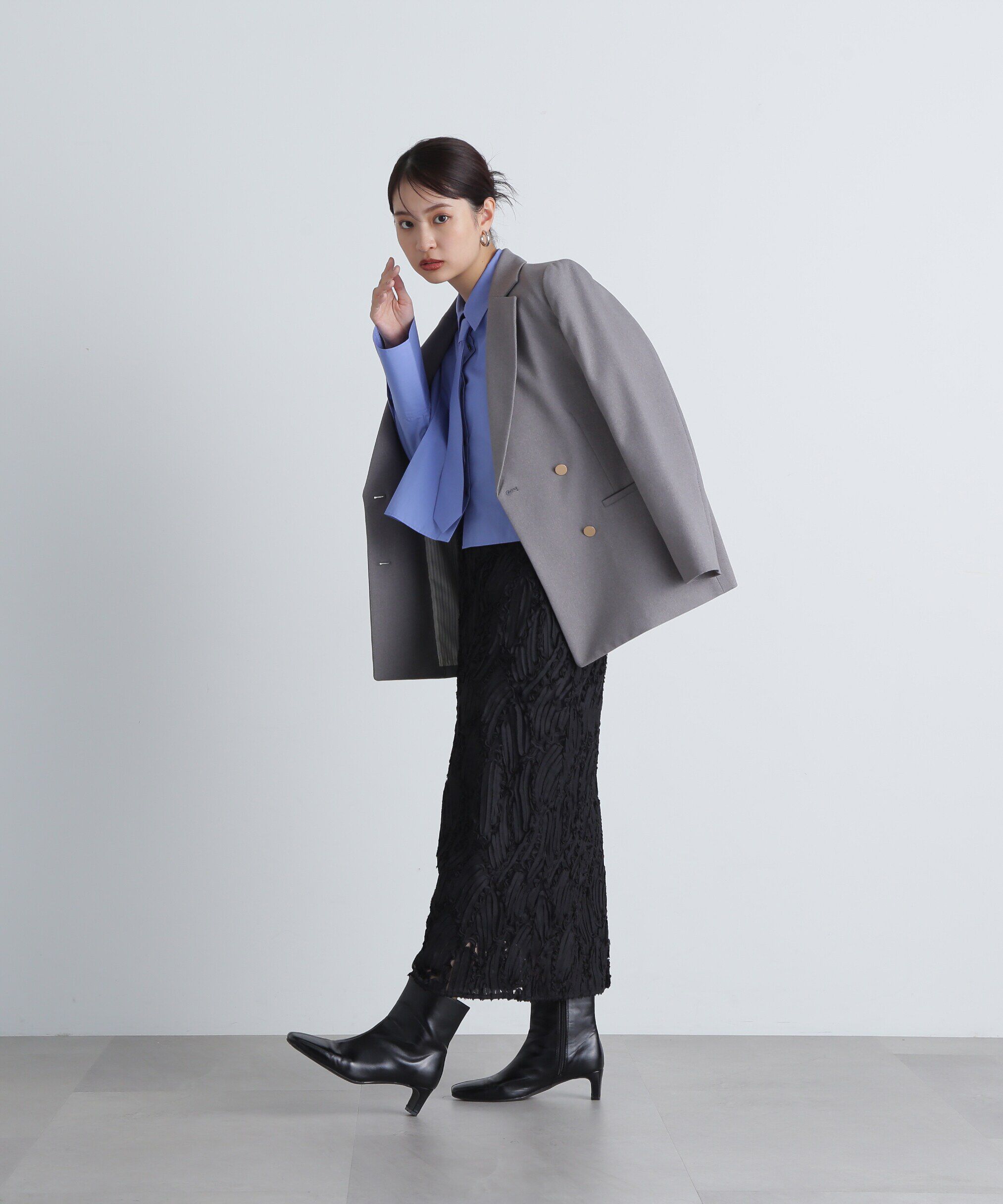  「シアー刺繍スカート」|スカート|