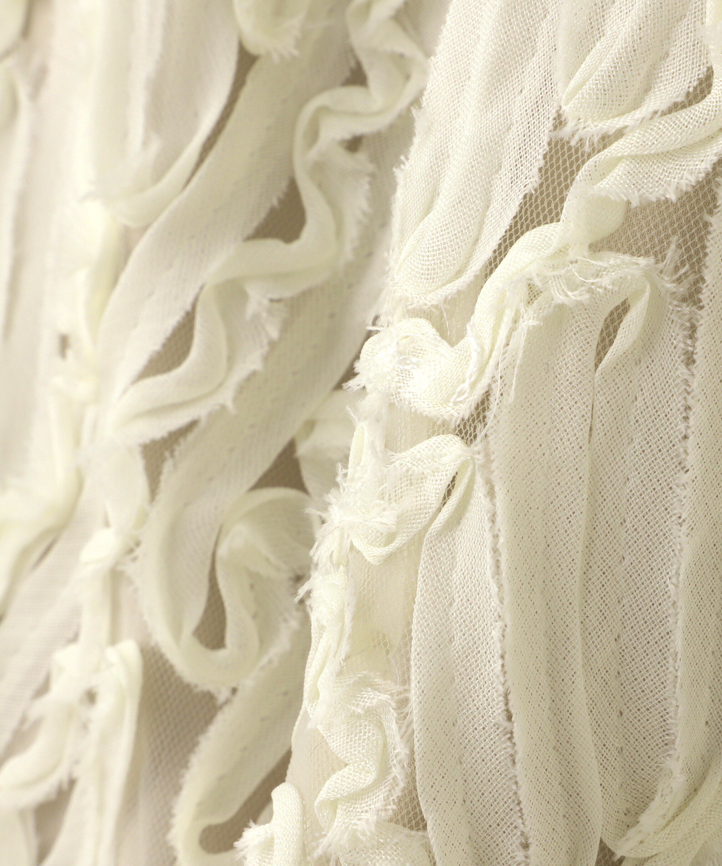  「シアー刺繍スカート」|スカート|