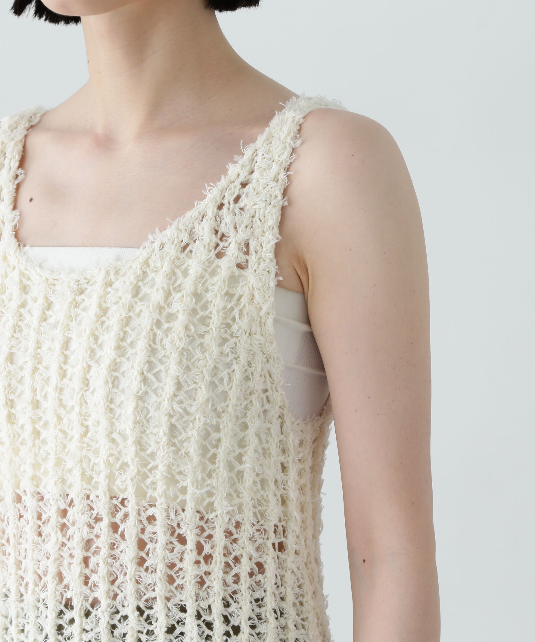  「メッシュニットワンピース」|ワンピース|