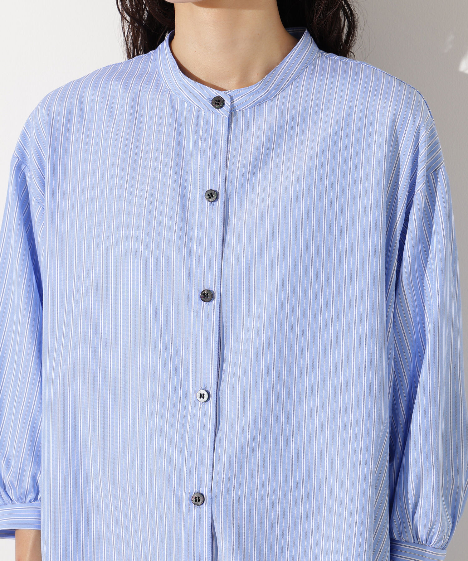  「ﾗｯﾌﾙｶﾗｰｽﾄﾗｲﾌﾟﾌﾞﾗｳｽ《ｲｴﾛｰｽﾄﾗｲﾌﾟ:official sit」|シャツ・ブラウス|