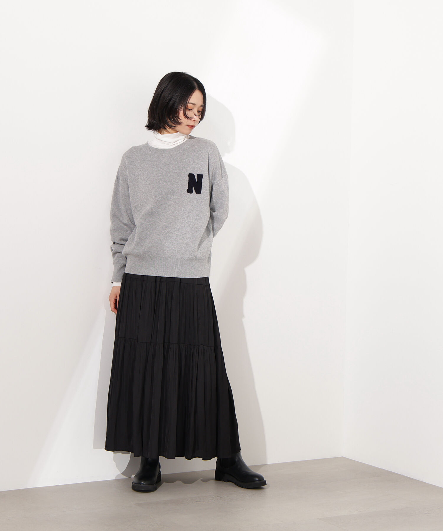  「ティアードロングスカート」|スカート|