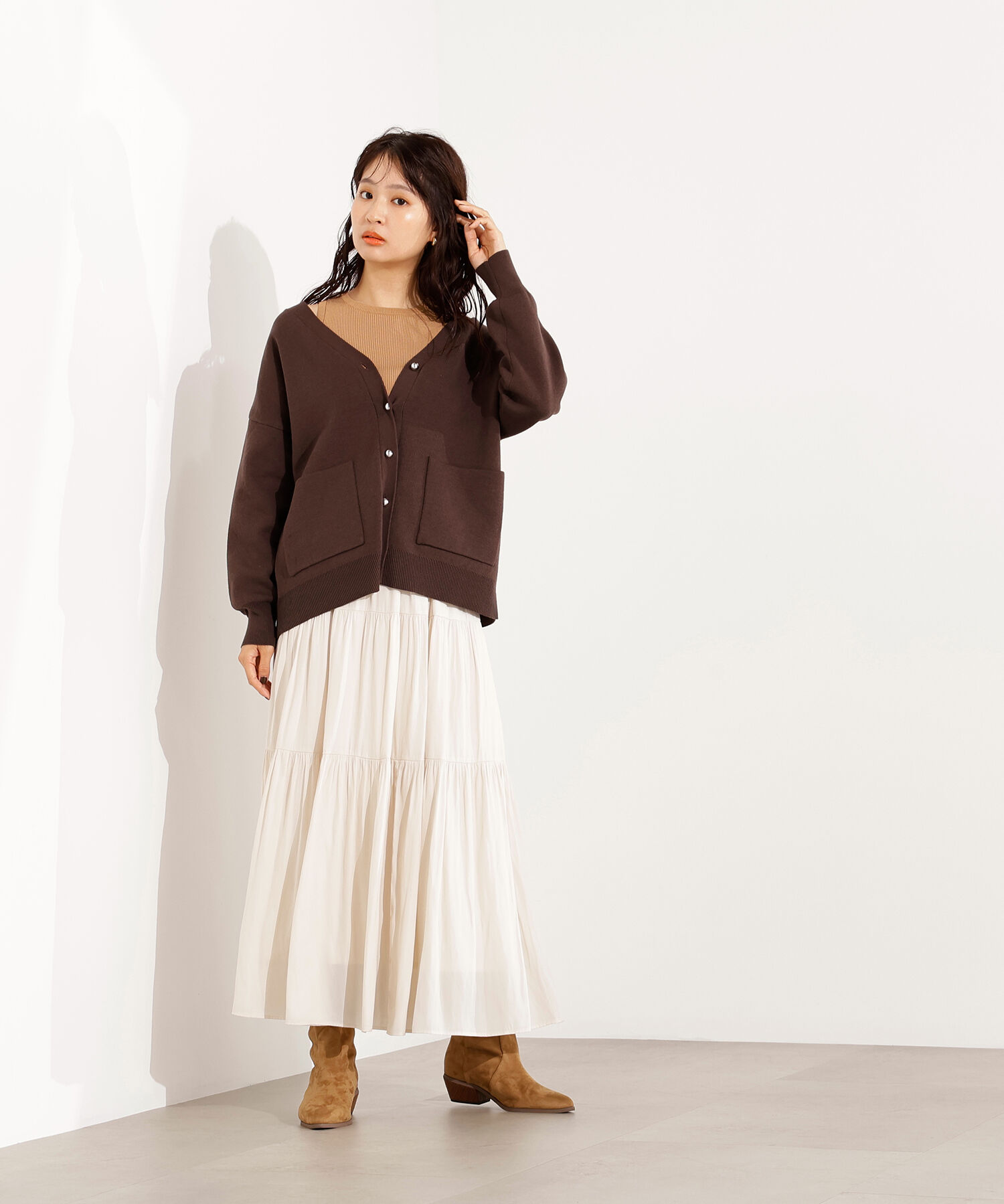  「ティアードロングスカート」|スカート|