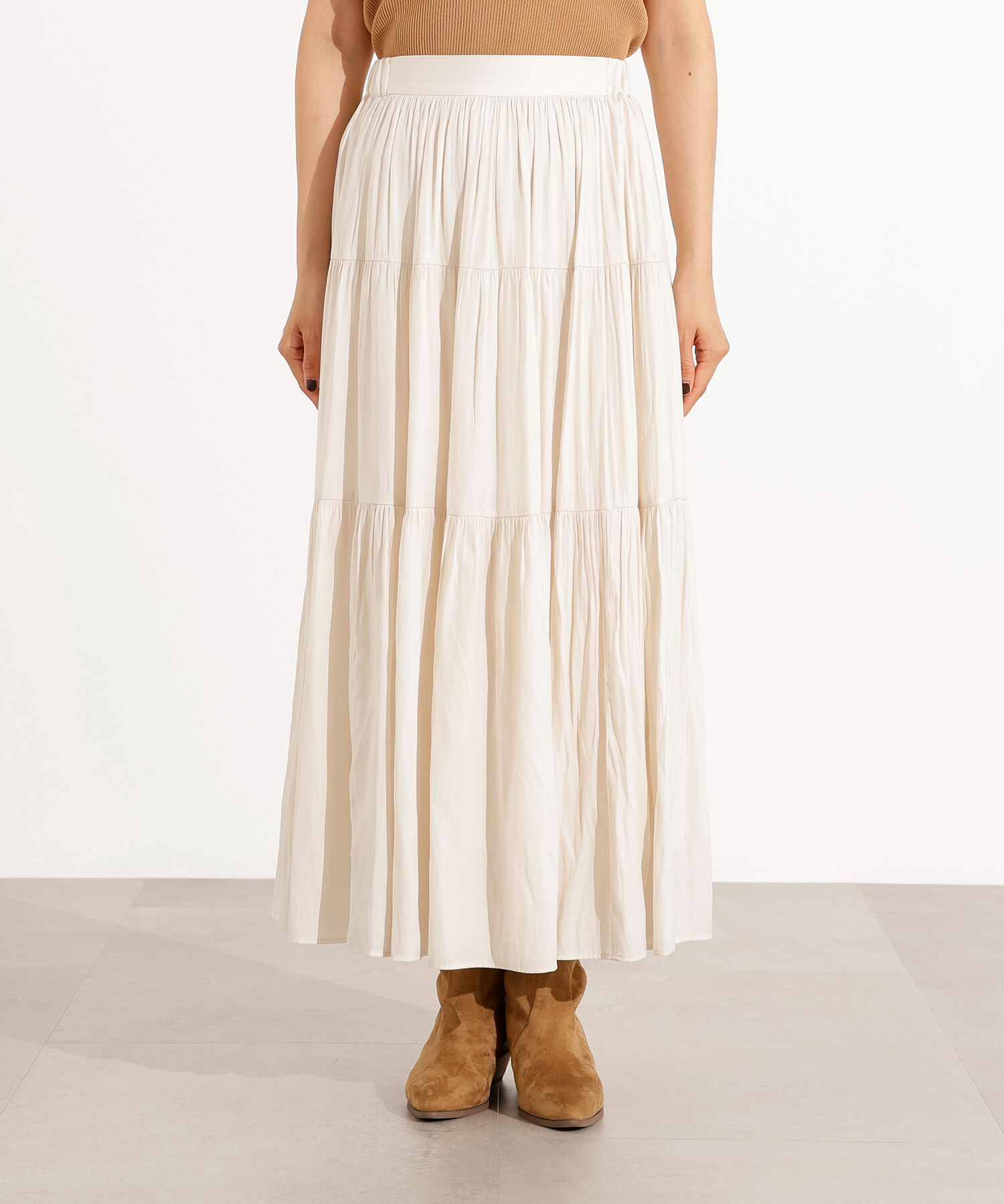  「ティアードロングスカート」|スカート|