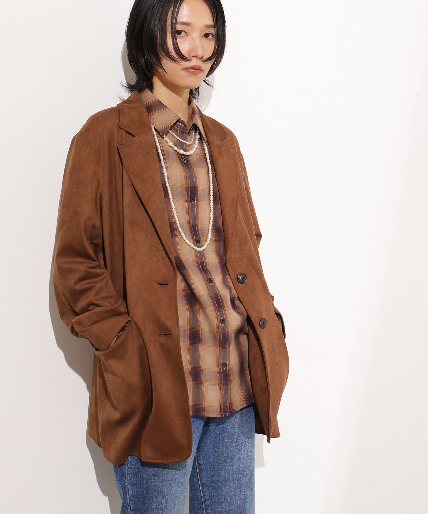  「チェックオーバーシャツ」|シャツ・ブラウス|