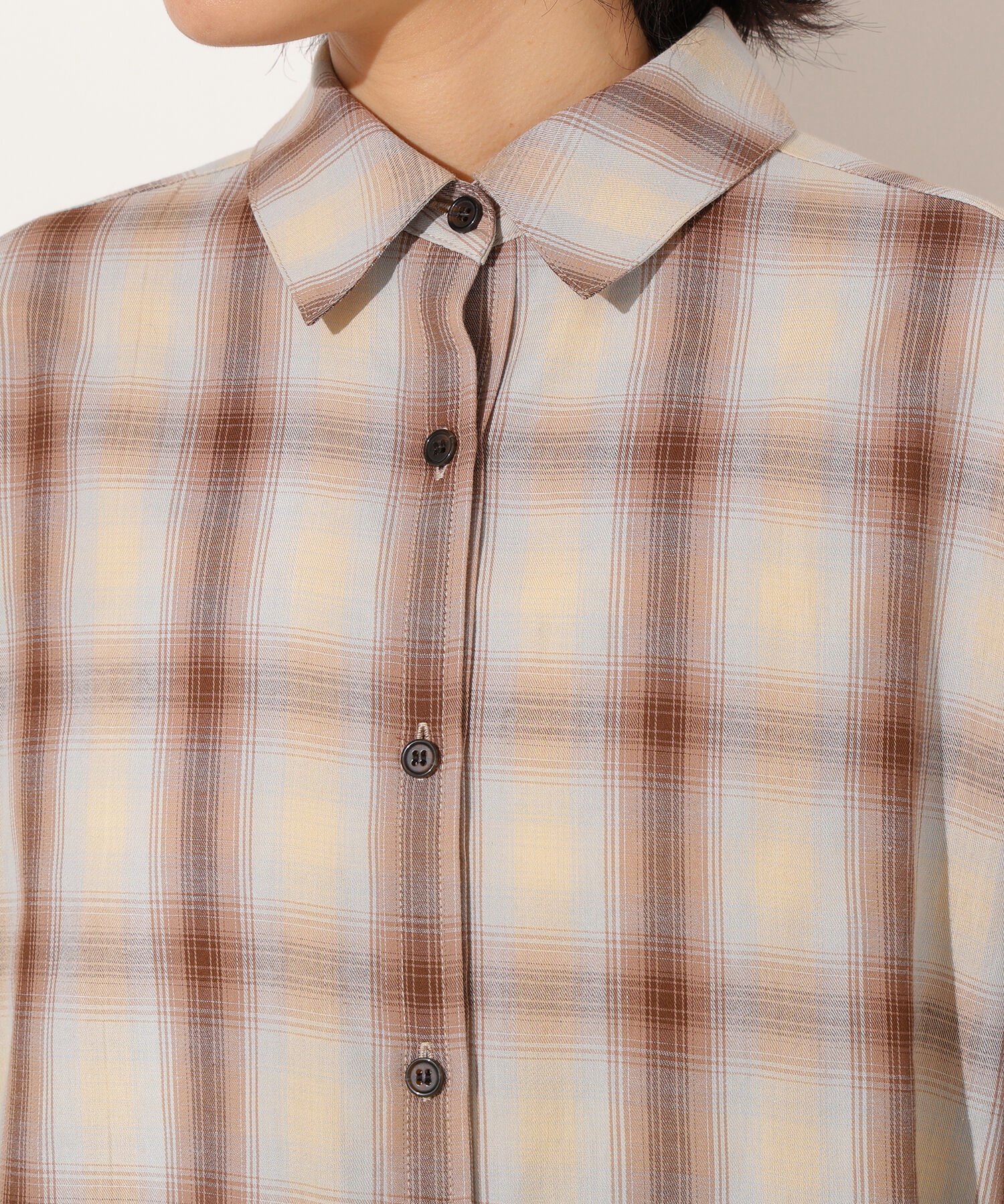  「チェックオーバーシャツ」|シャツ・ブラウス|