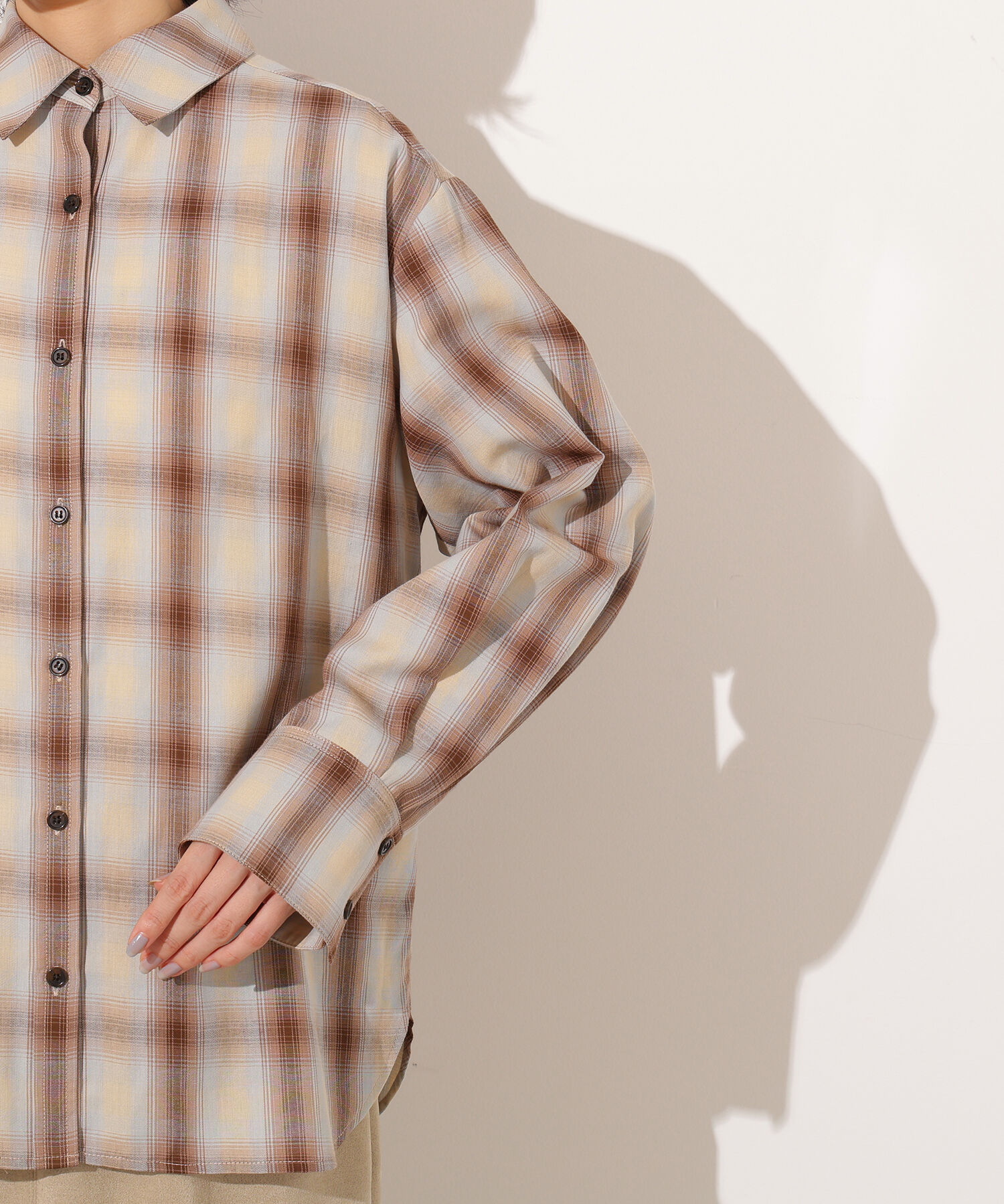  「チェックオーバーシャツ」|シャツ・ブラウス|