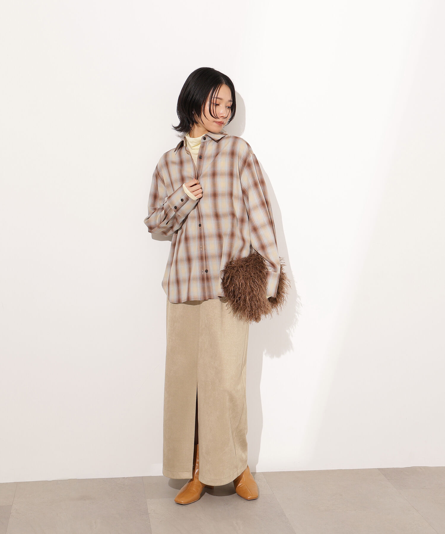 「チェックオーバーシャツ」|シャツ・ブラウス|