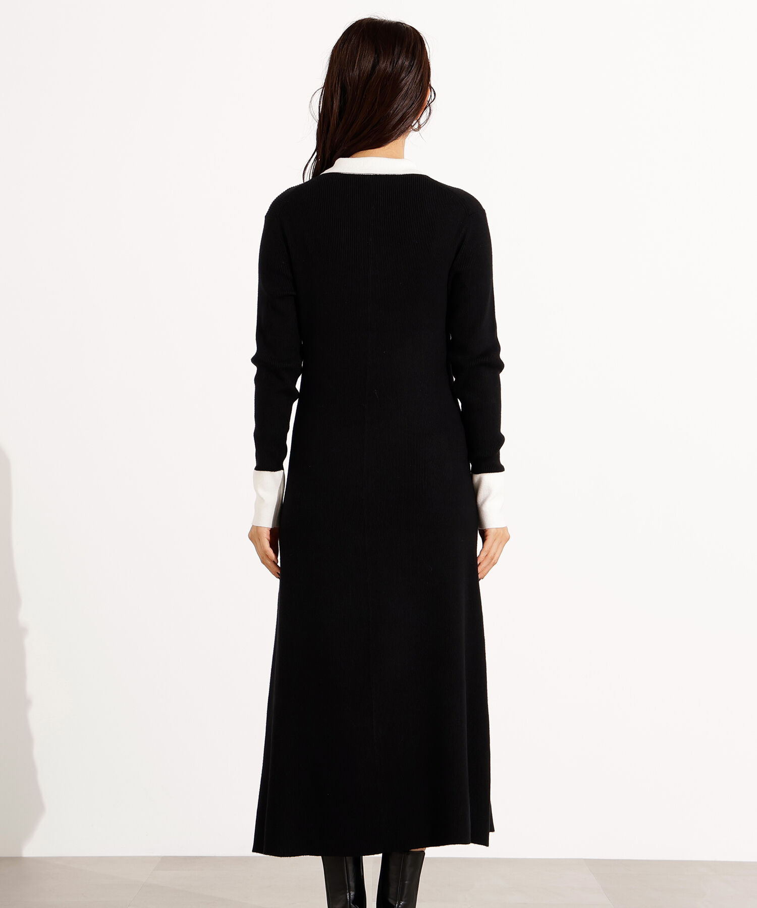  「襟付きニットワンピース」|スカート|