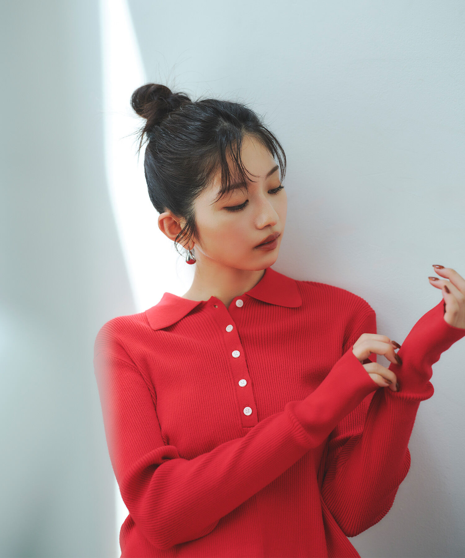  「襟付きニットワンピース」|スカート|