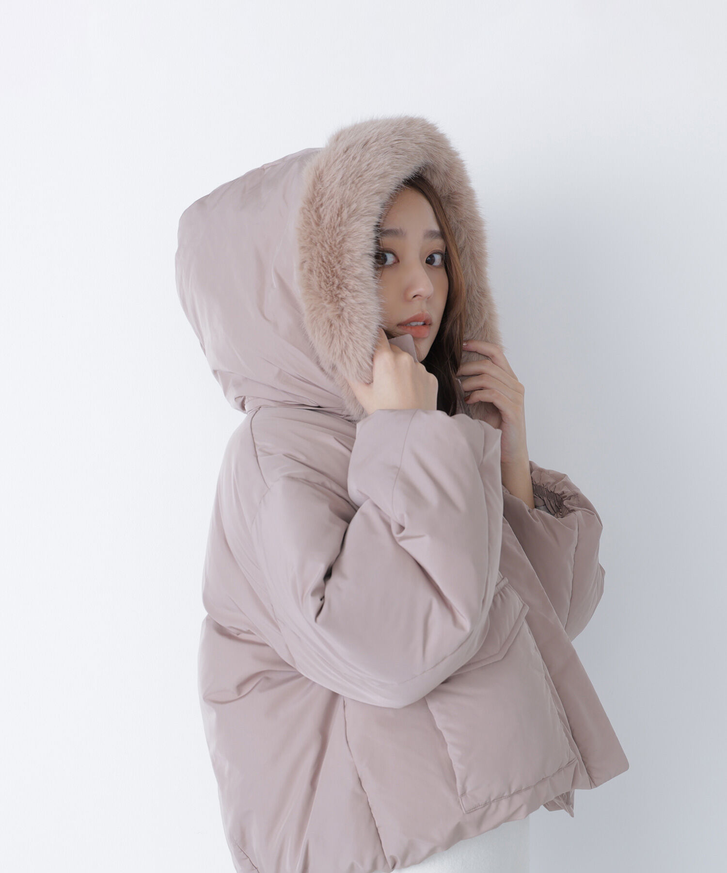  「フードファーショートダウン」|ブルゾン・スタジャン|