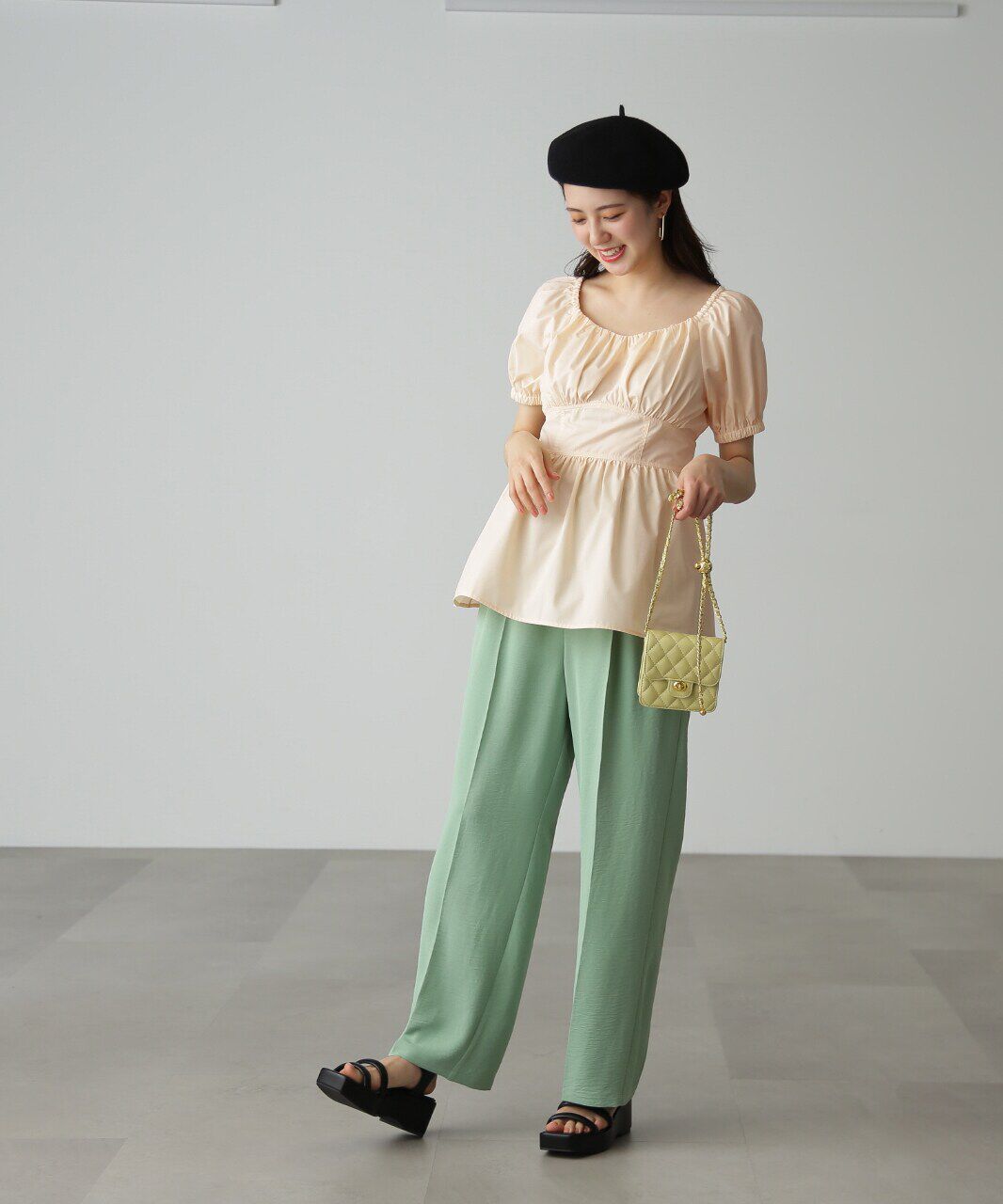  「バストギャザーチュニックブラウス」|シャツ・ブラウス|