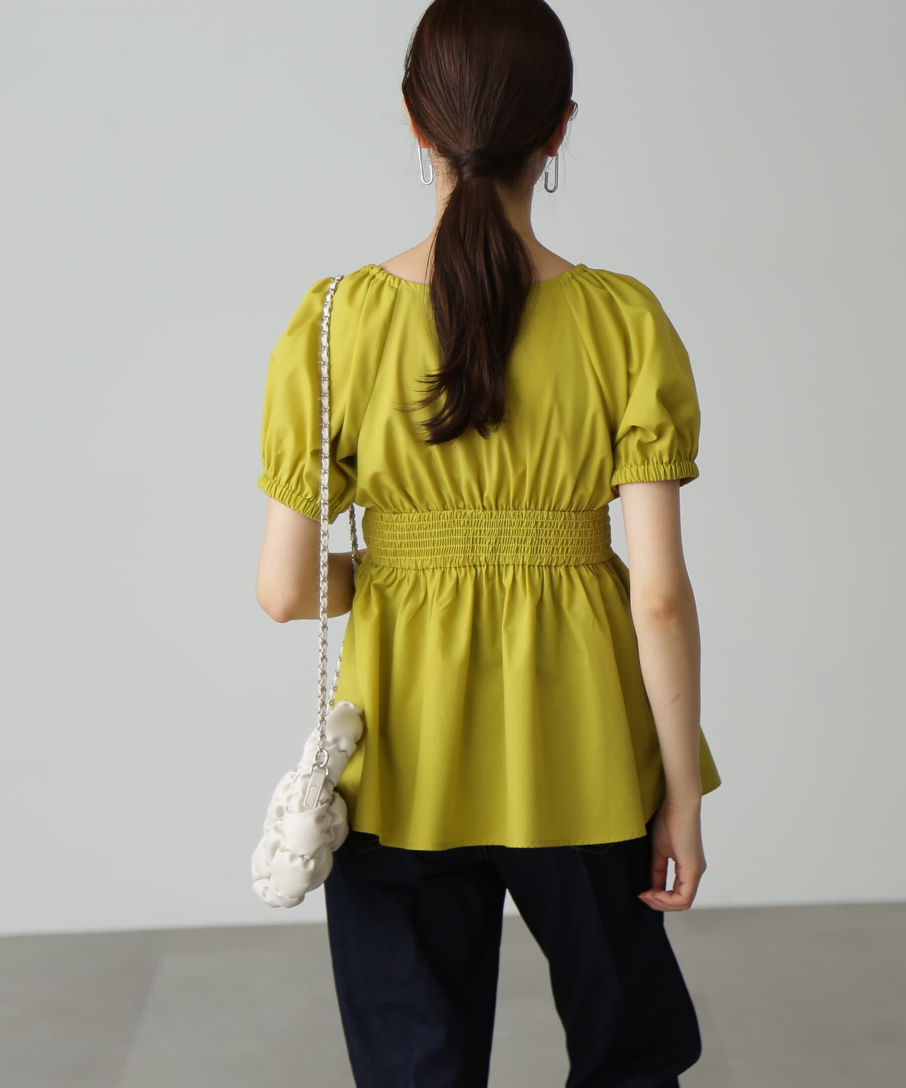  「バストギャザーチュニックブラウス」|シャツ・ブラウス|