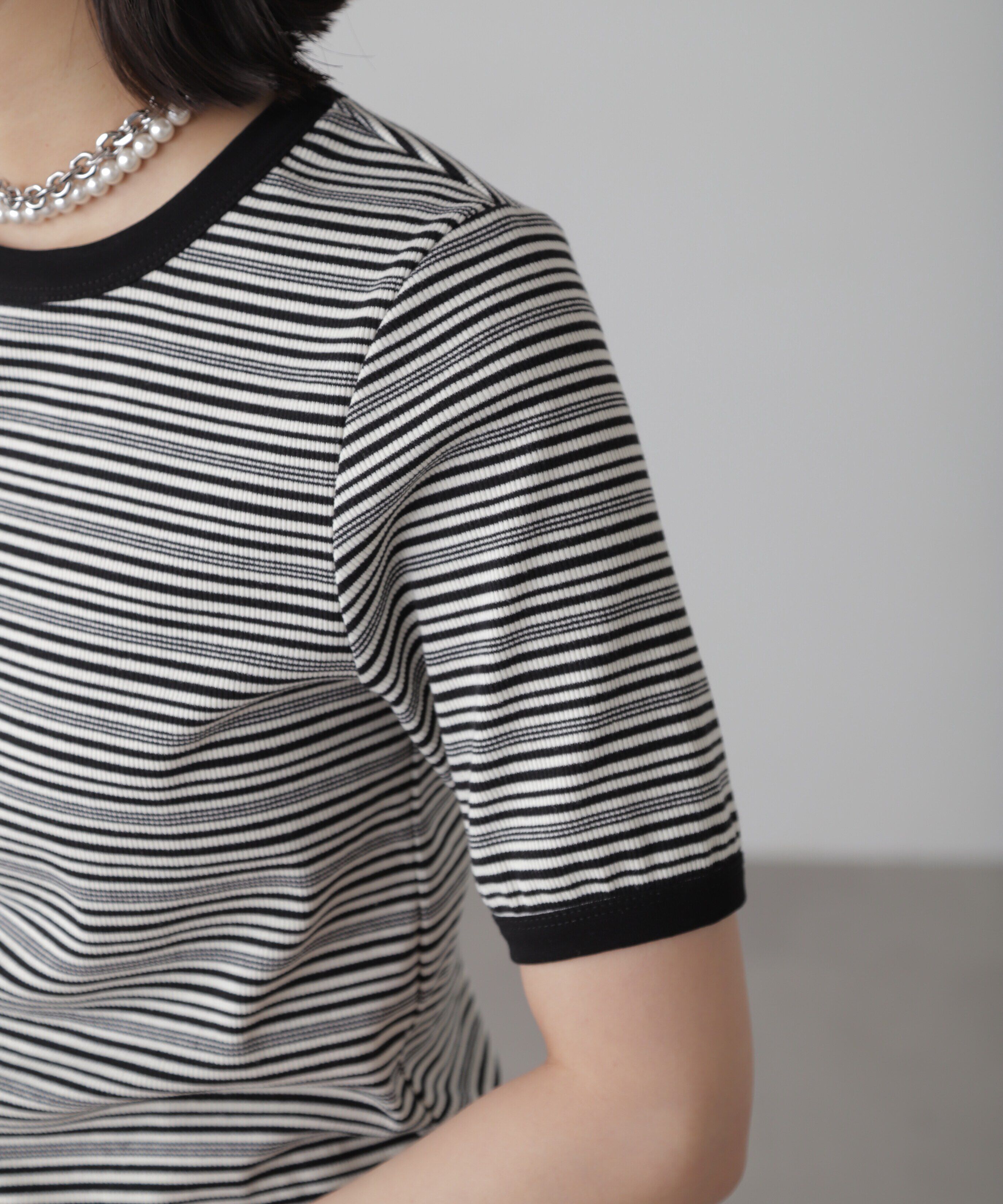  「ランダムボーダーカットソー」|Tシャツ・カットソー|