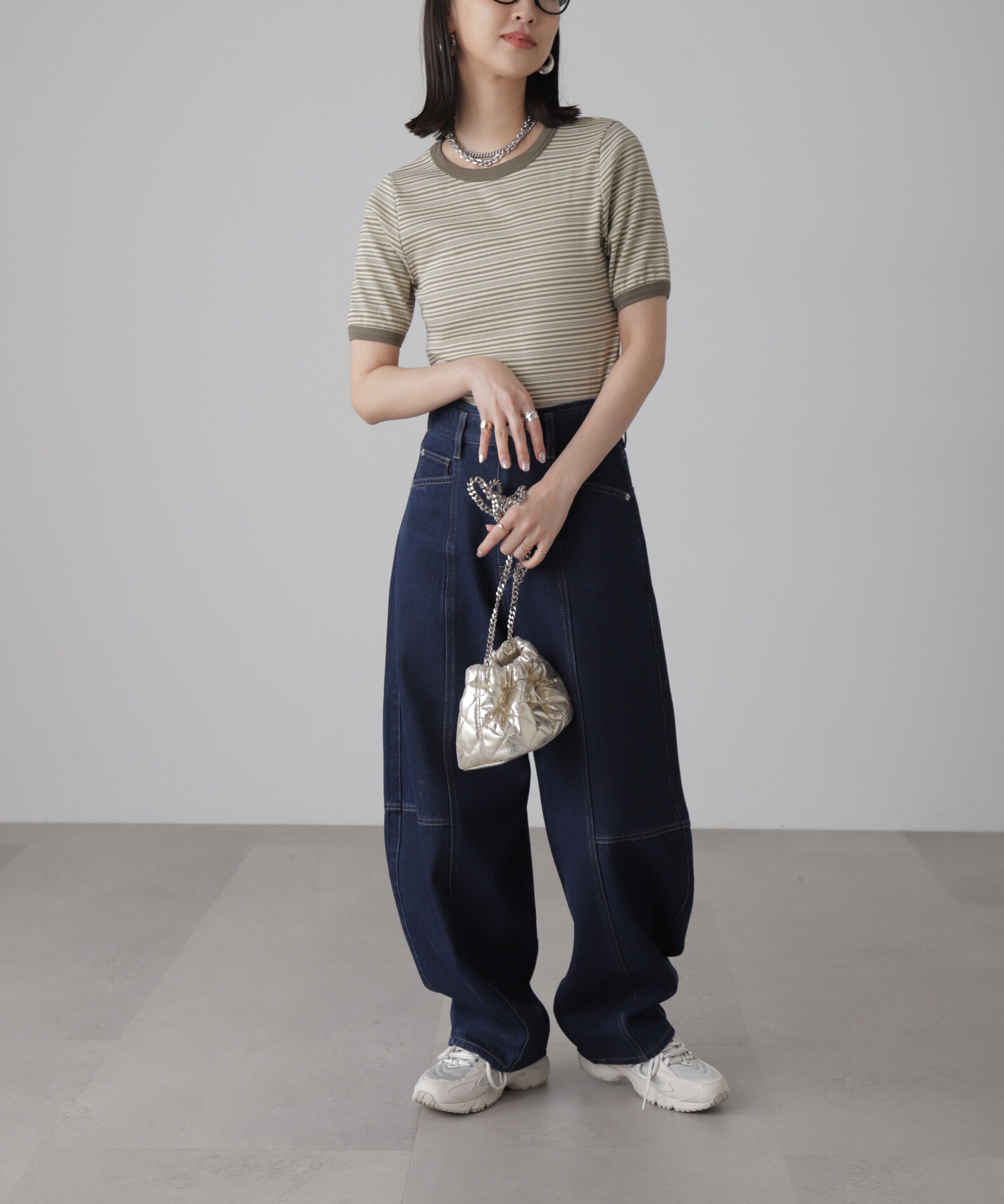  「ランダムボーダーカットソー」|Tシャツ・カットソー|