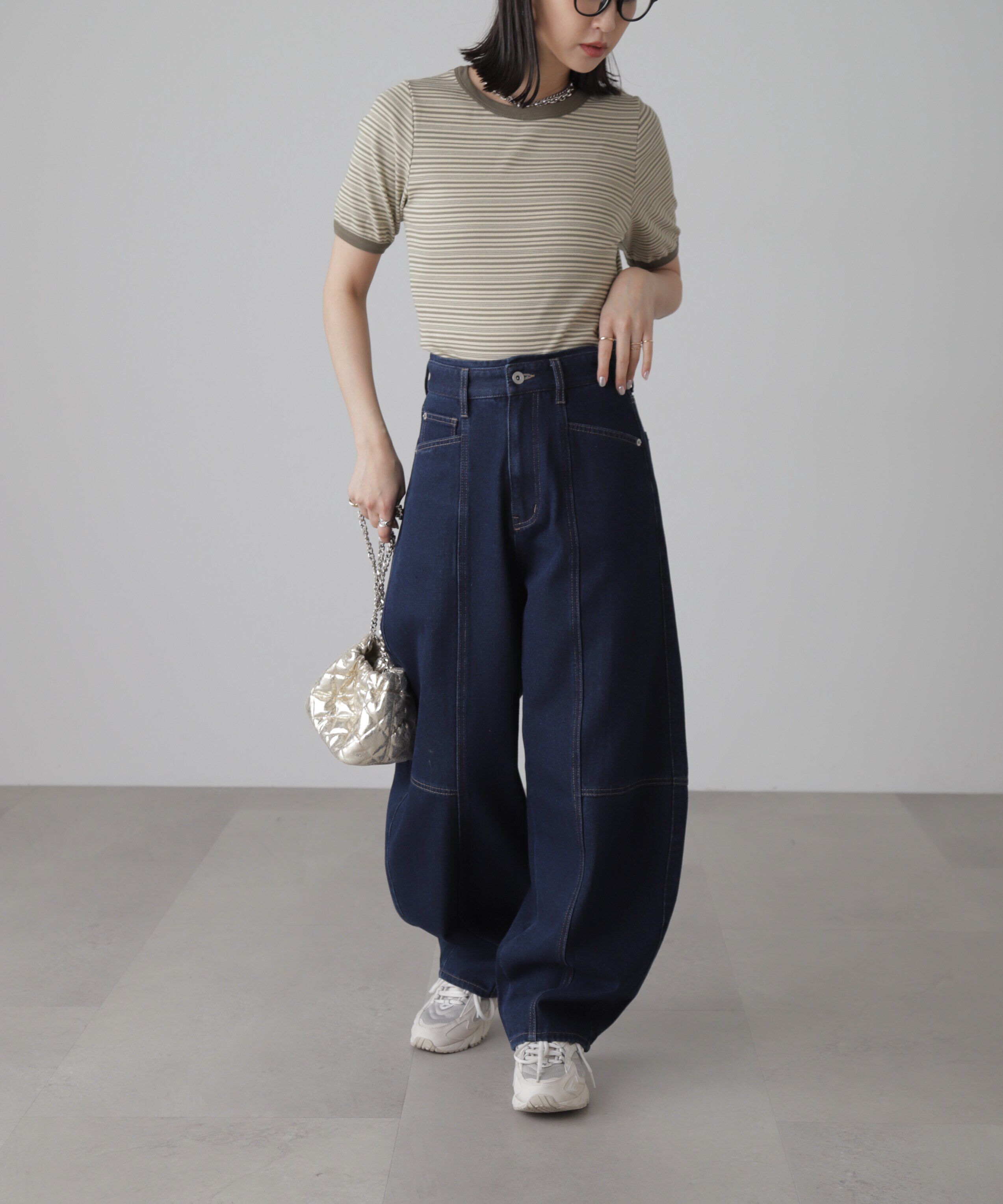  「ランダムボーダーカットソー」|Tシャツ・カットソー|