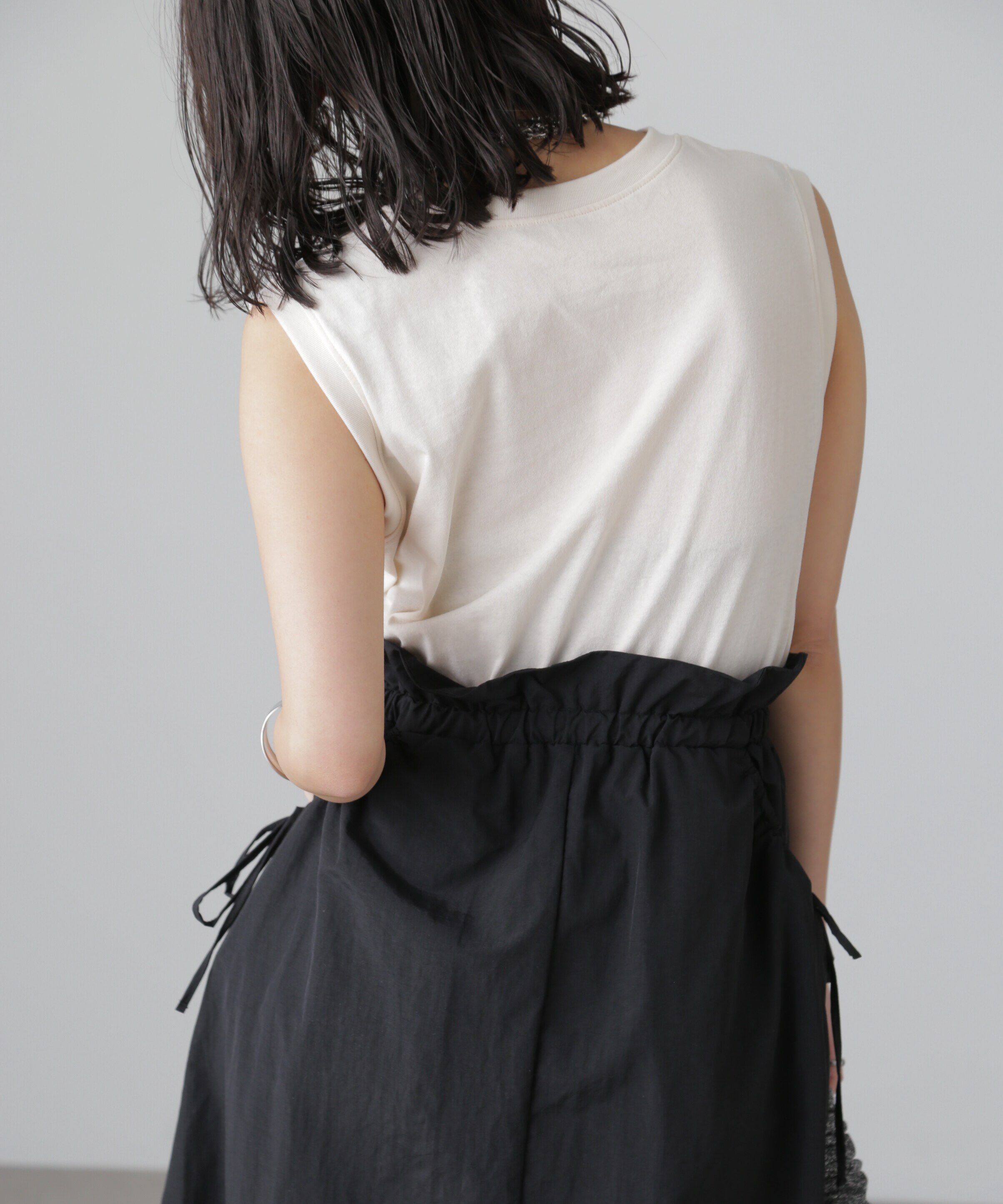  「カットドッキングウエストドロストワンピース」|ワンピース|