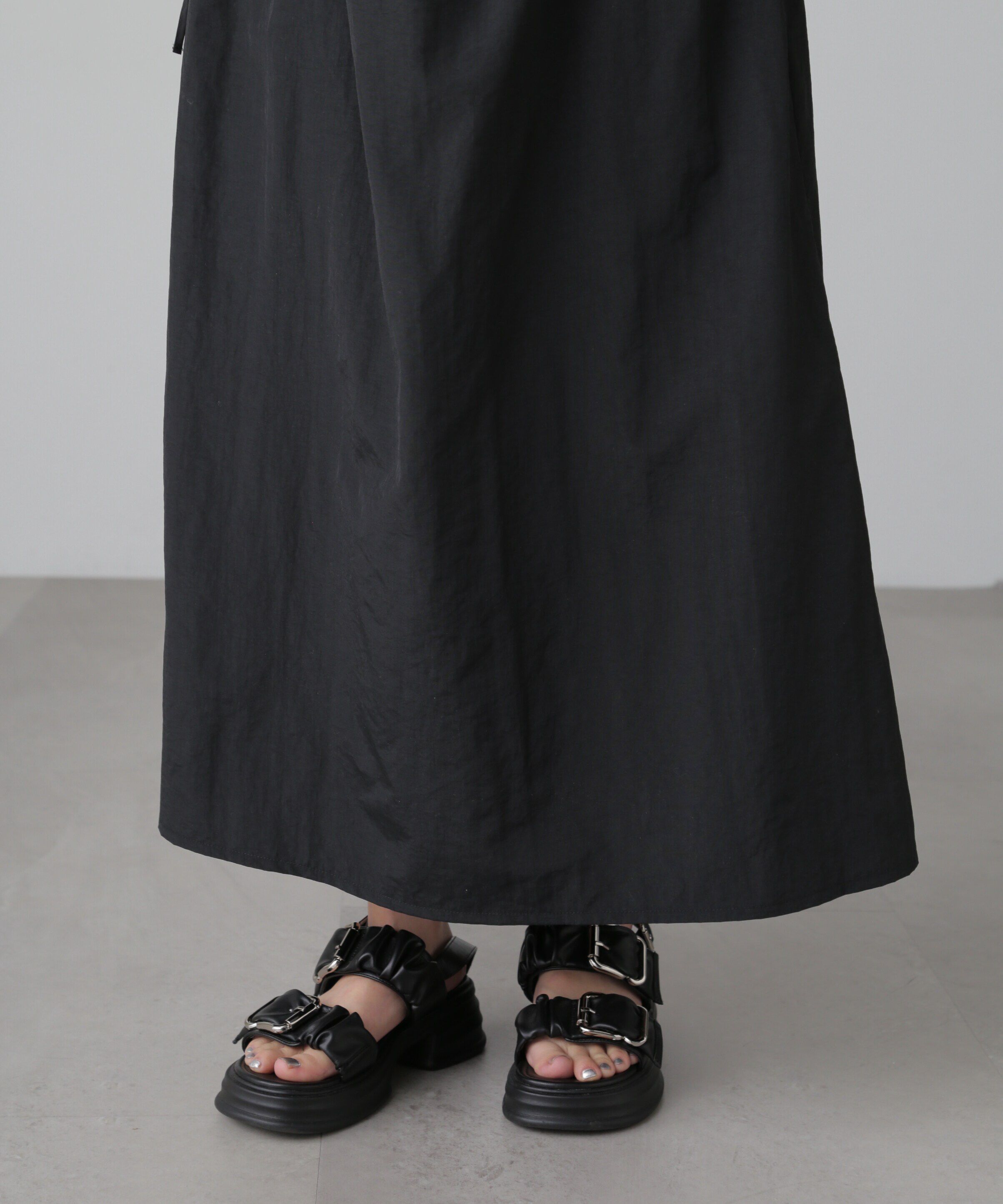  「カットドッキングウエストドロストワンピース」|ワンピース|