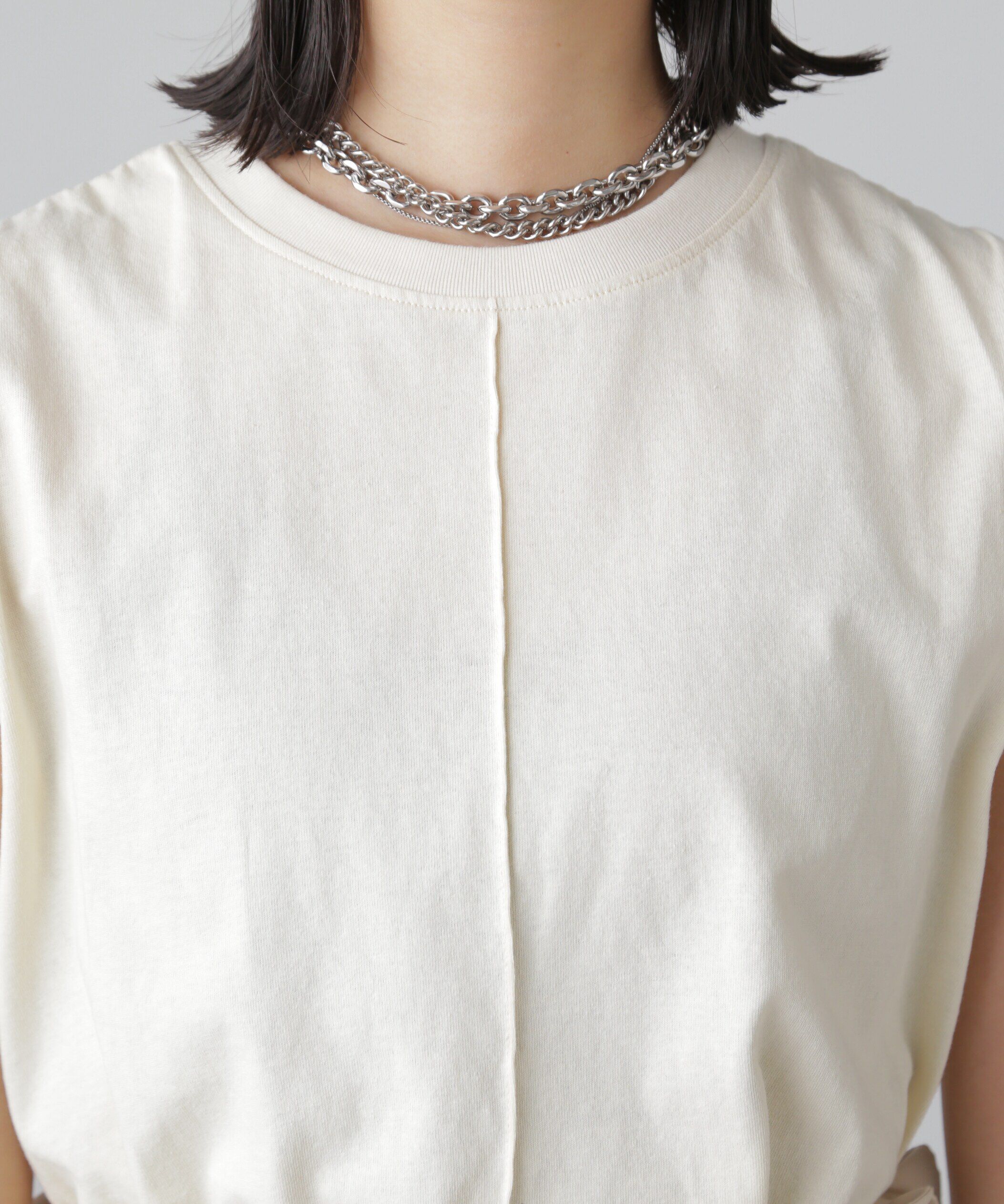  「カットドッキングウエストドロストワンピース」|ワンピース|