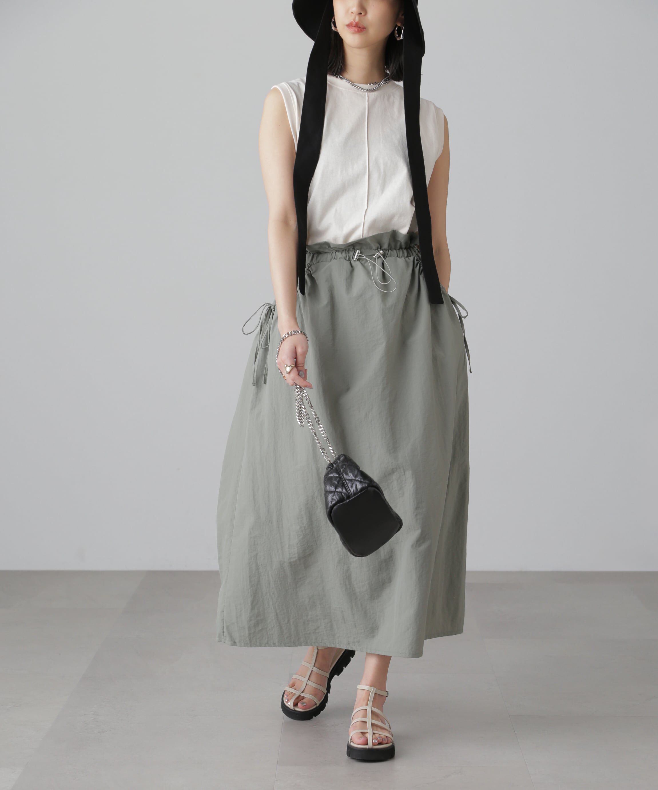  「カットドッキングウエストドロストワンピース」|ワンピース|オフ&times;ミント