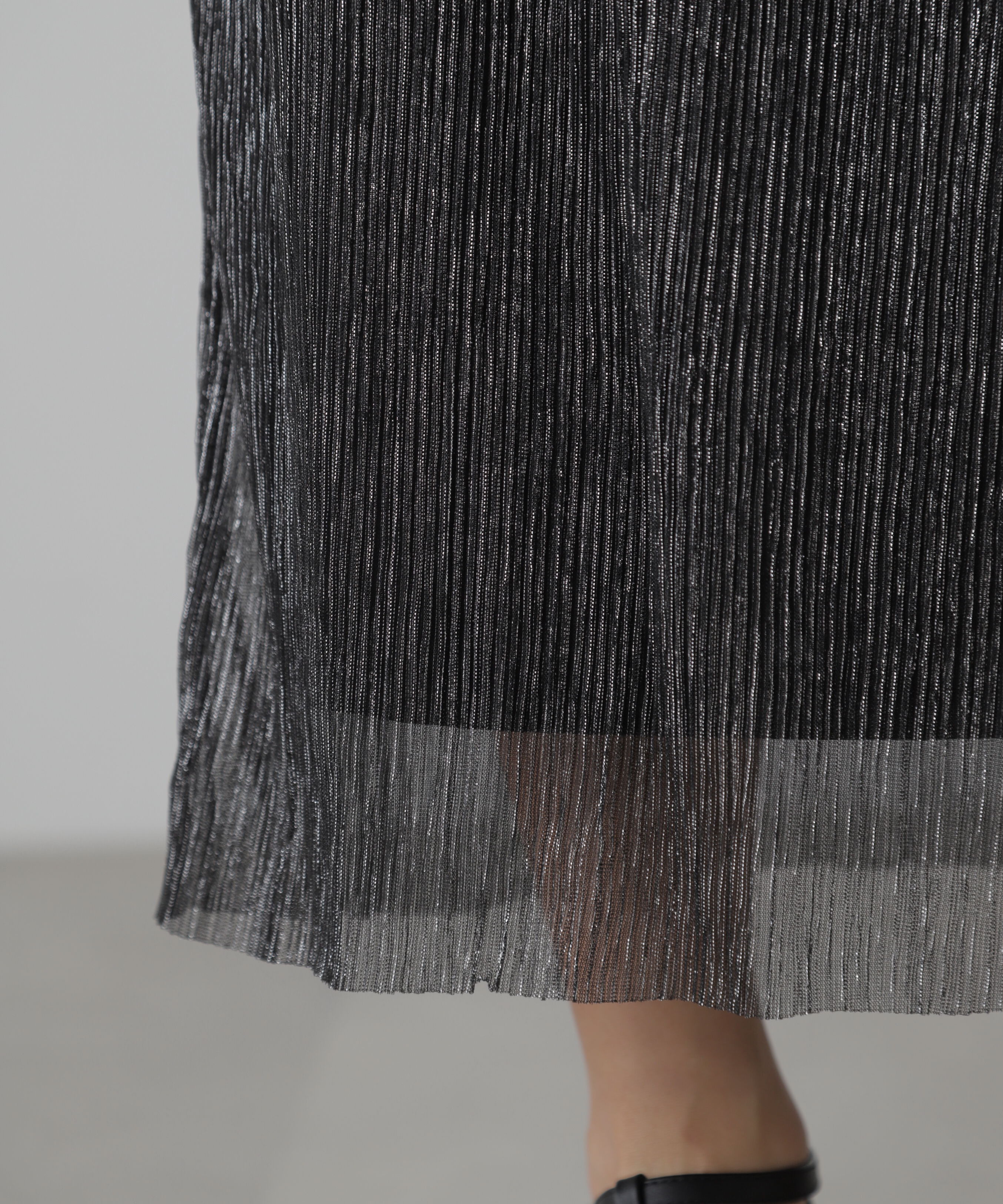  「ラメプリーツナロースカート」|スカート|