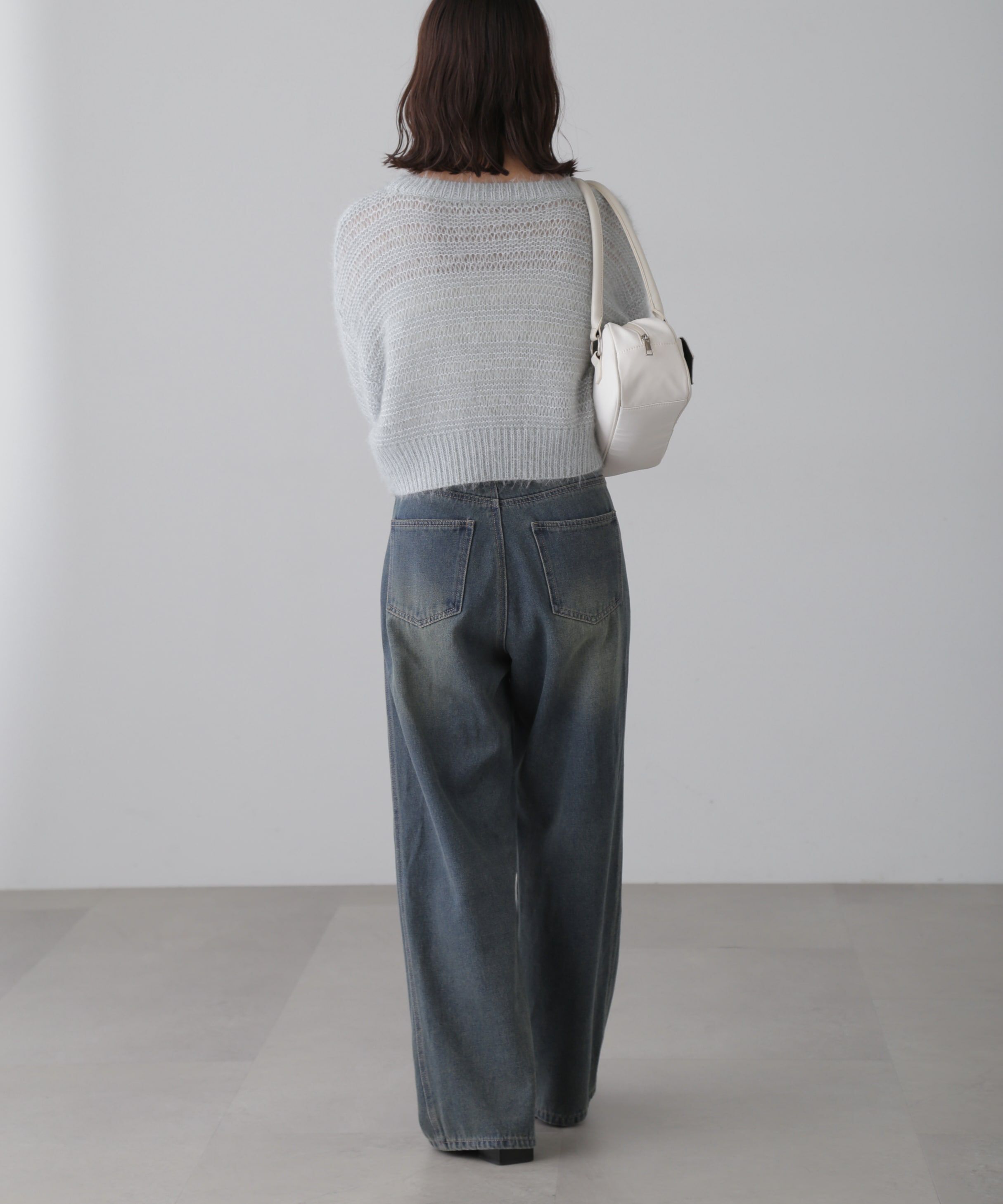  「ラメフェザーモヘヤライクニット」|ニット・セーター|