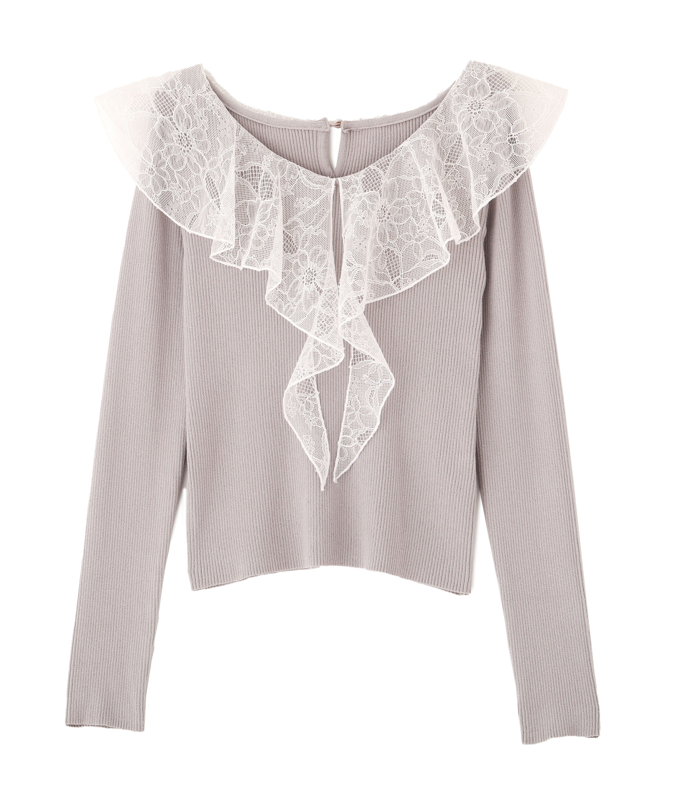 PROPORTION BODY DRESSING「レースフリルニット 25AW」|ニット・セーター|