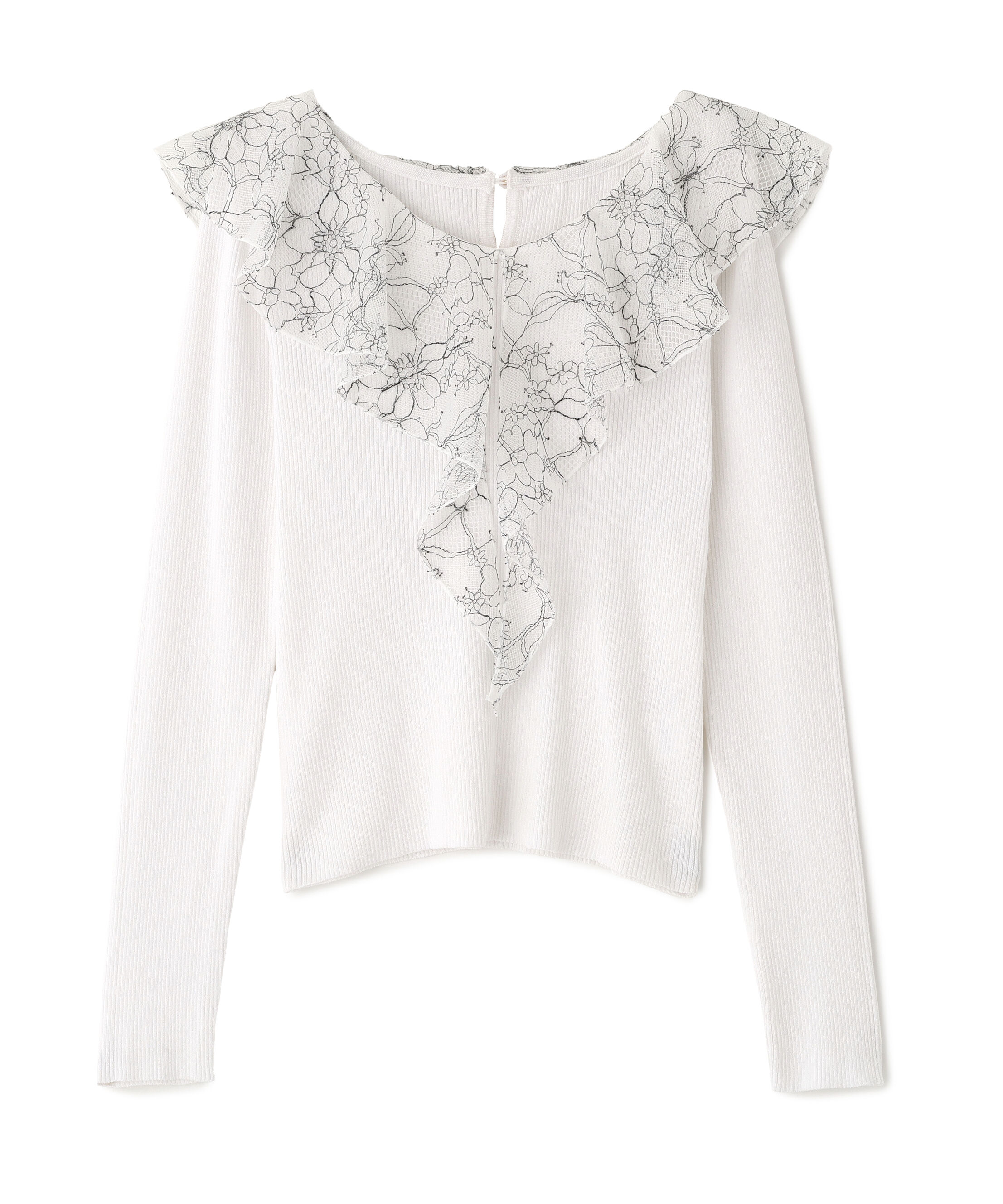 PROPORTION BODY DRESSING「レースフリルニット 25AW」|ニット・セーター|