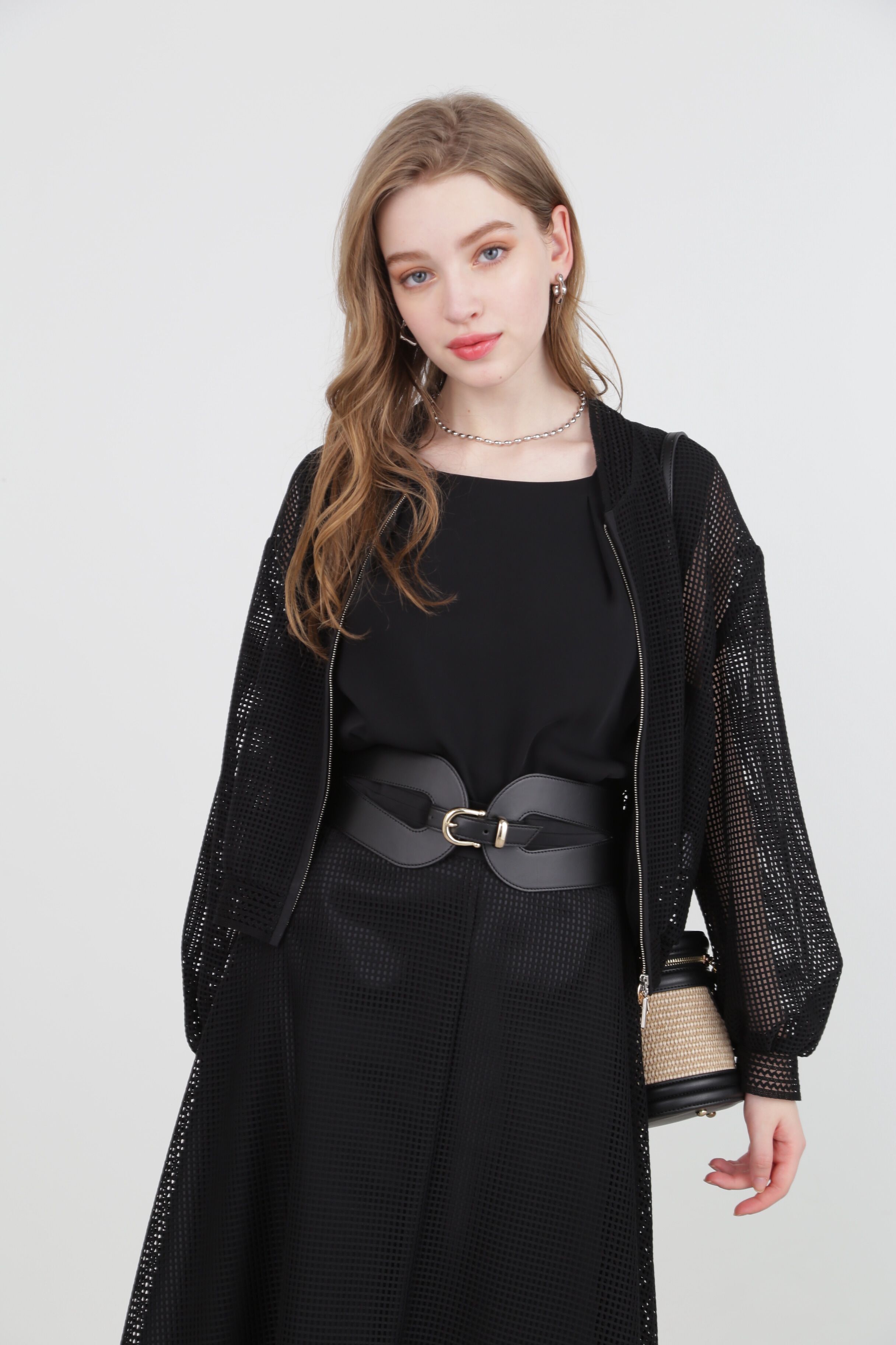  「◆スクエアレースブルゾン」|ブルゾン・スタジャン|