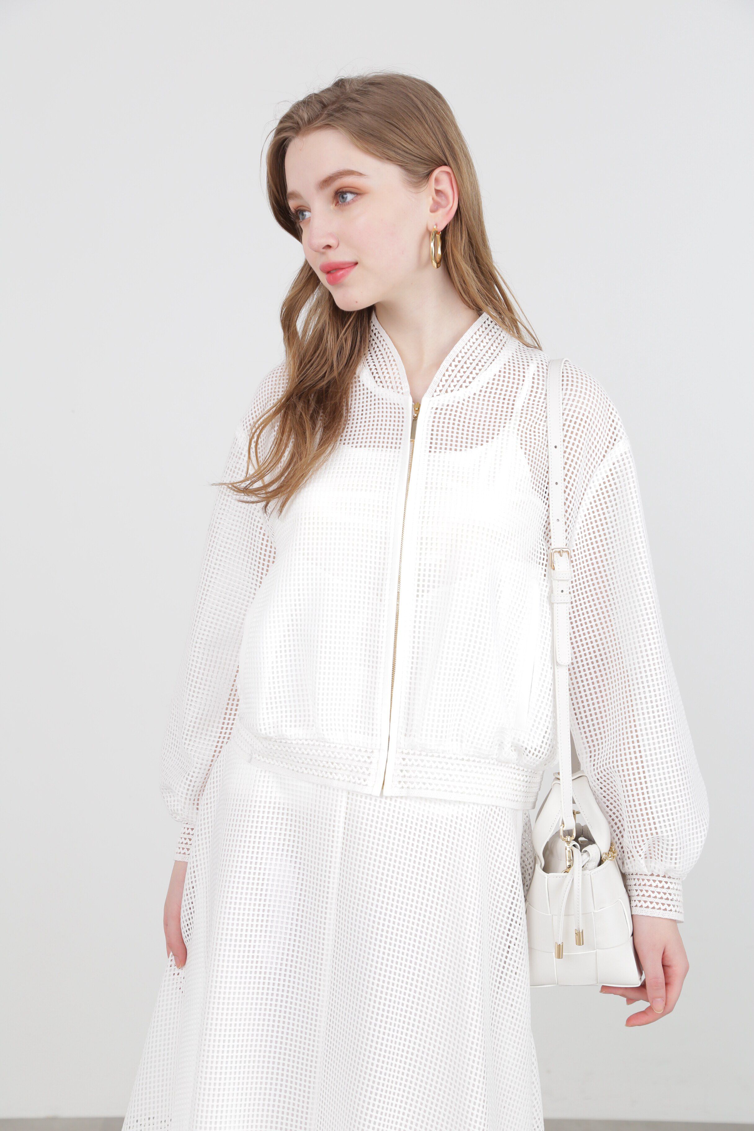  「◆スクエアレースブルゾン」|ブルゾン・スタジャン|