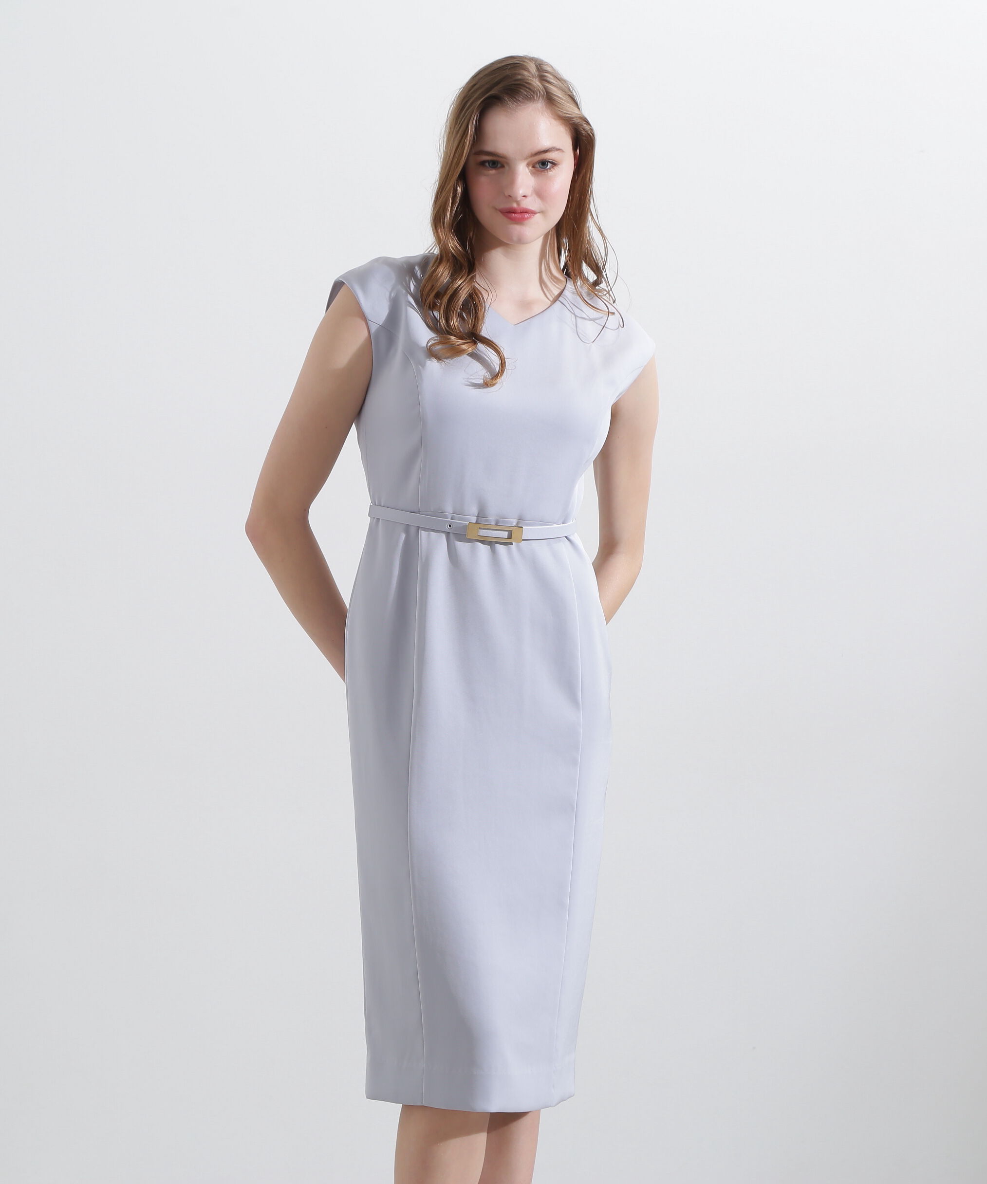  「◆ハイツイストワンピース」|ワンピース|グレー