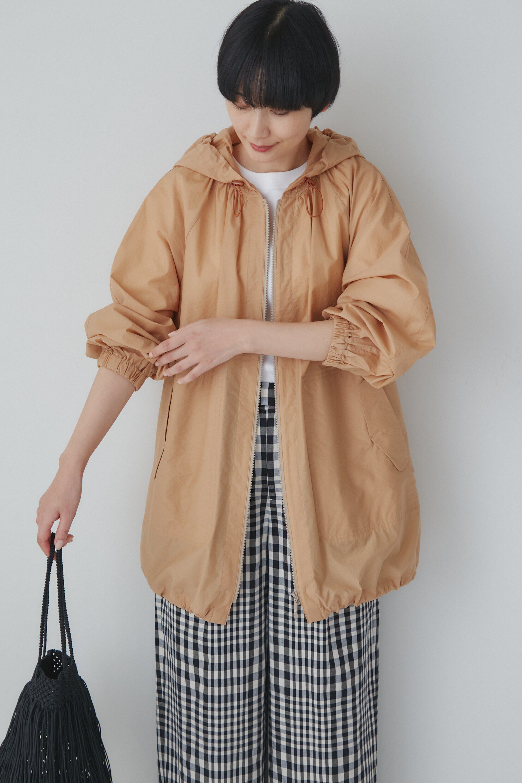  「◆シアーライトブルゾン」|ブルゾン・スタジャン|ベージュ