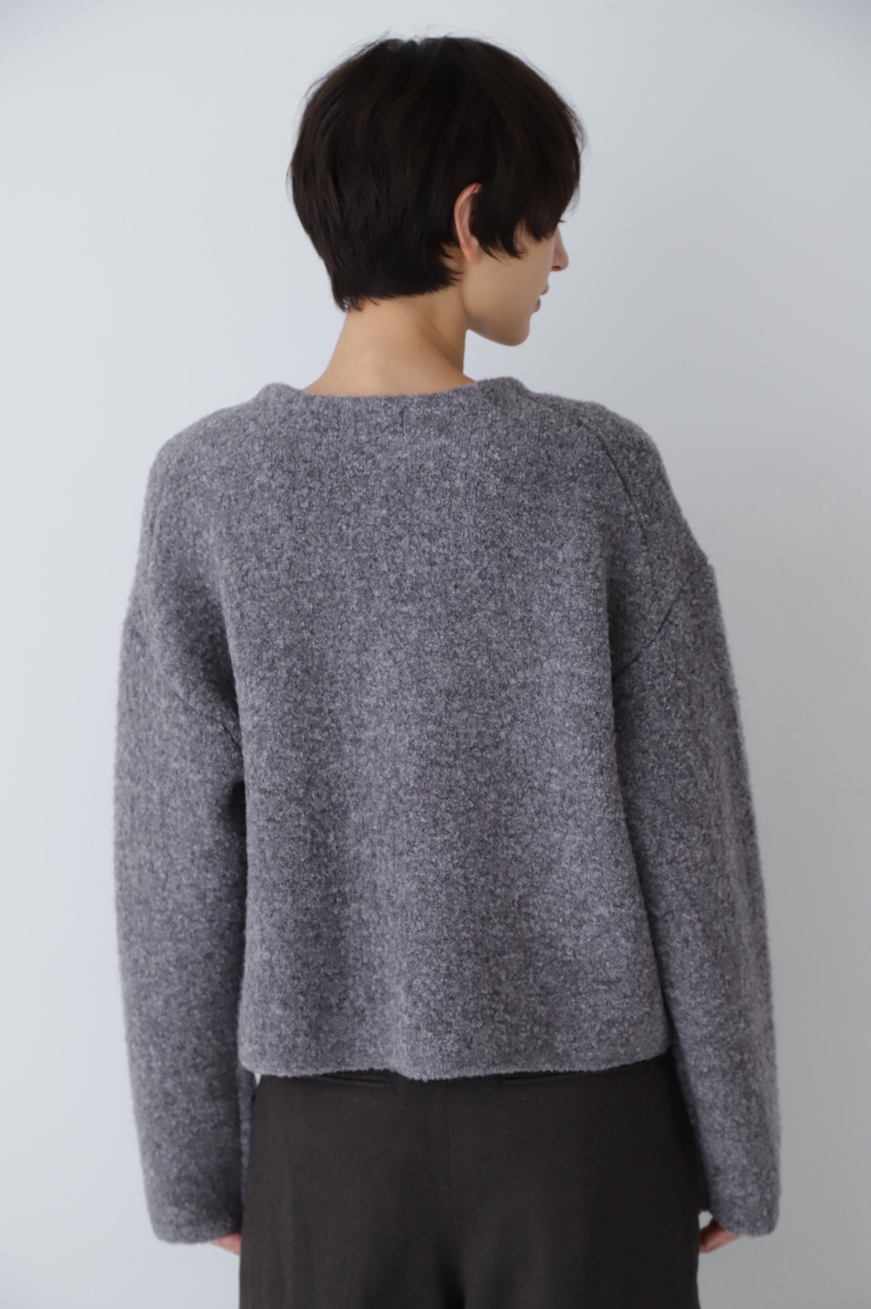  「◆接結ブークレニットプルオーバー」|ニット・セーター|