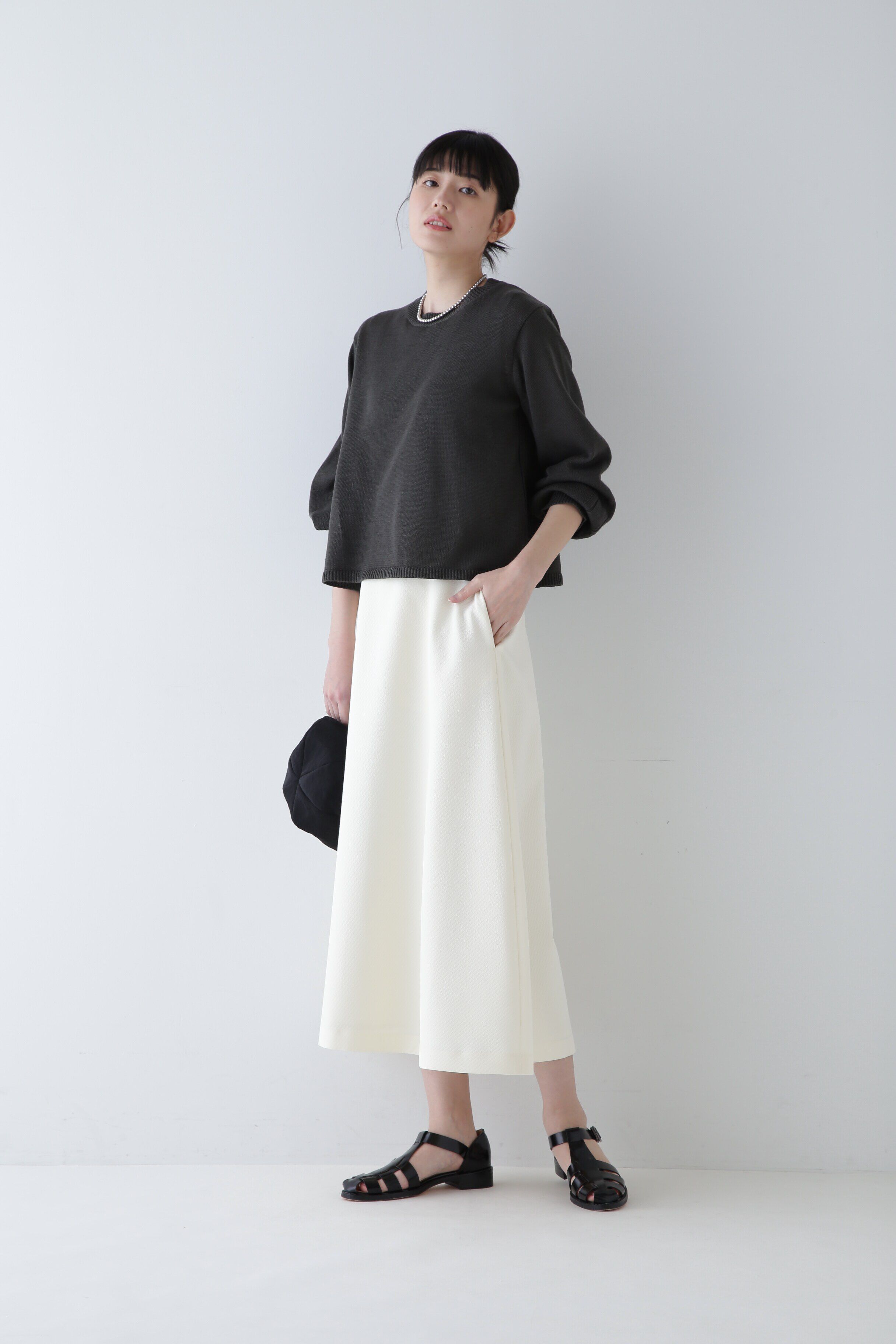  「◆ミドルゲージギマプルオーバー」|ニット・セーター|