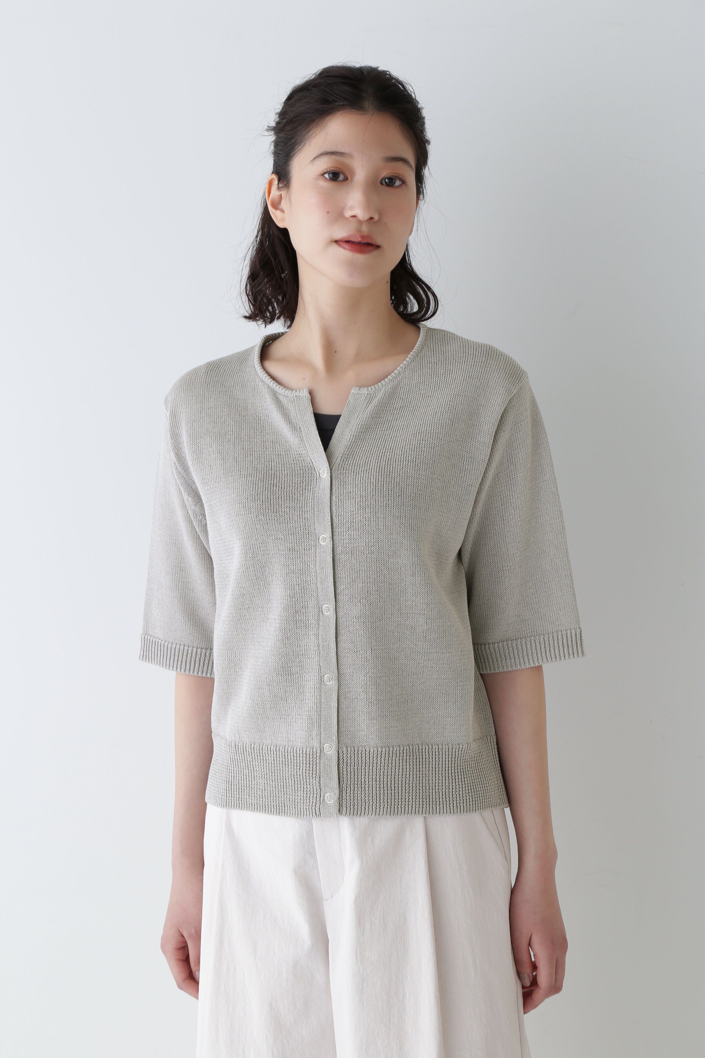  「◆ミドルゲージギマニットカーディガン」|ニット・セーター|