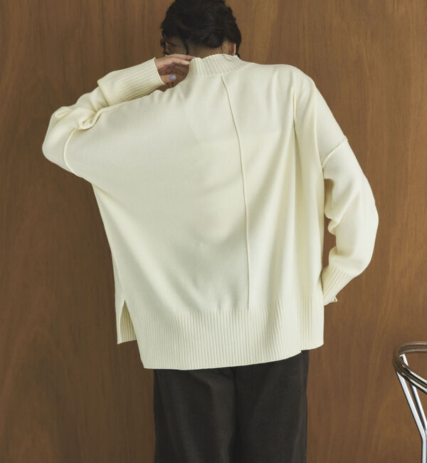 Doux archives「【抗ピリング・手洗い可】アウトリンキングニット」|ニット・セーター|