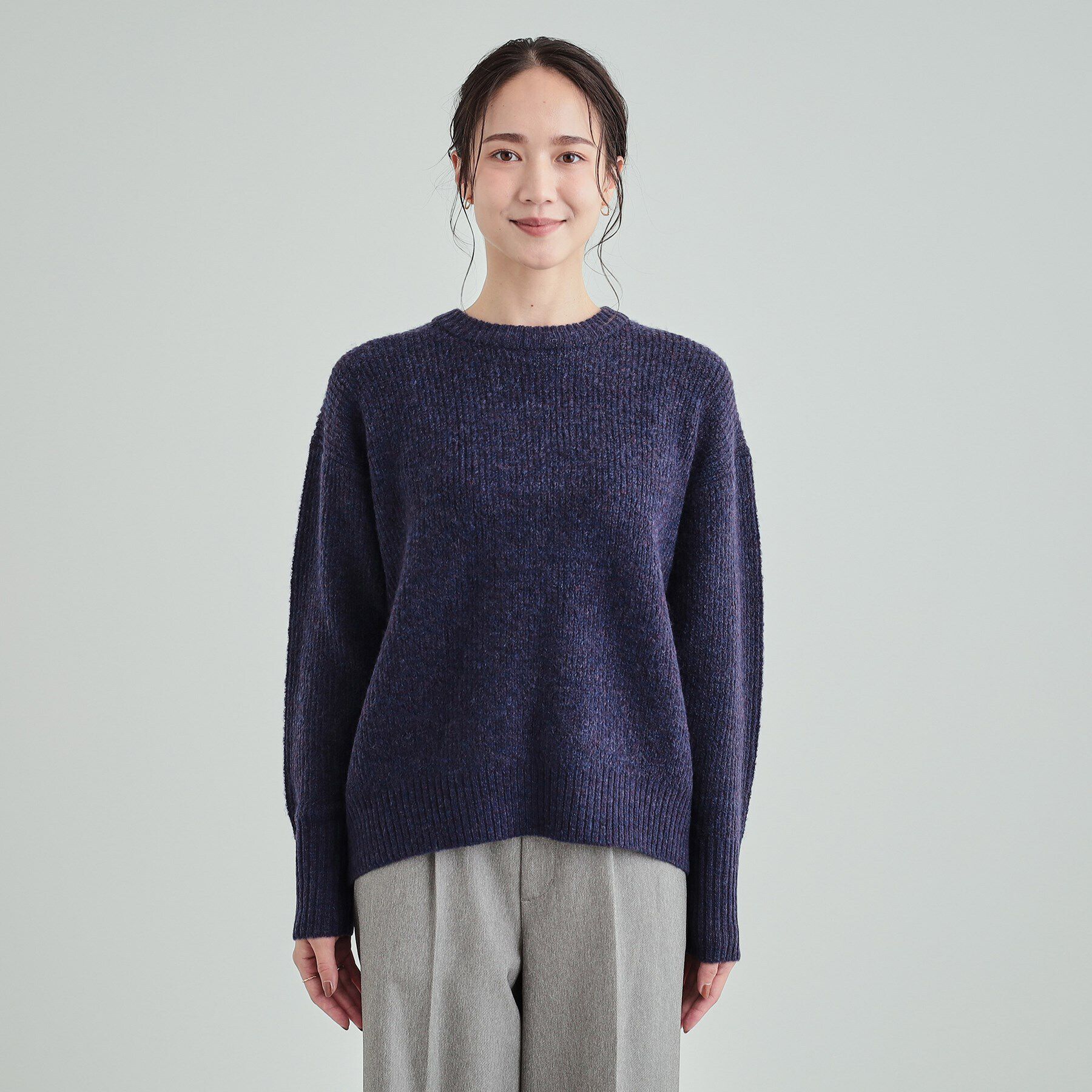 SHOO･LA･RUE「【高レビュー】大人フェミニン ふわふわ畦編み ゆるニット」|ニット・セーター|