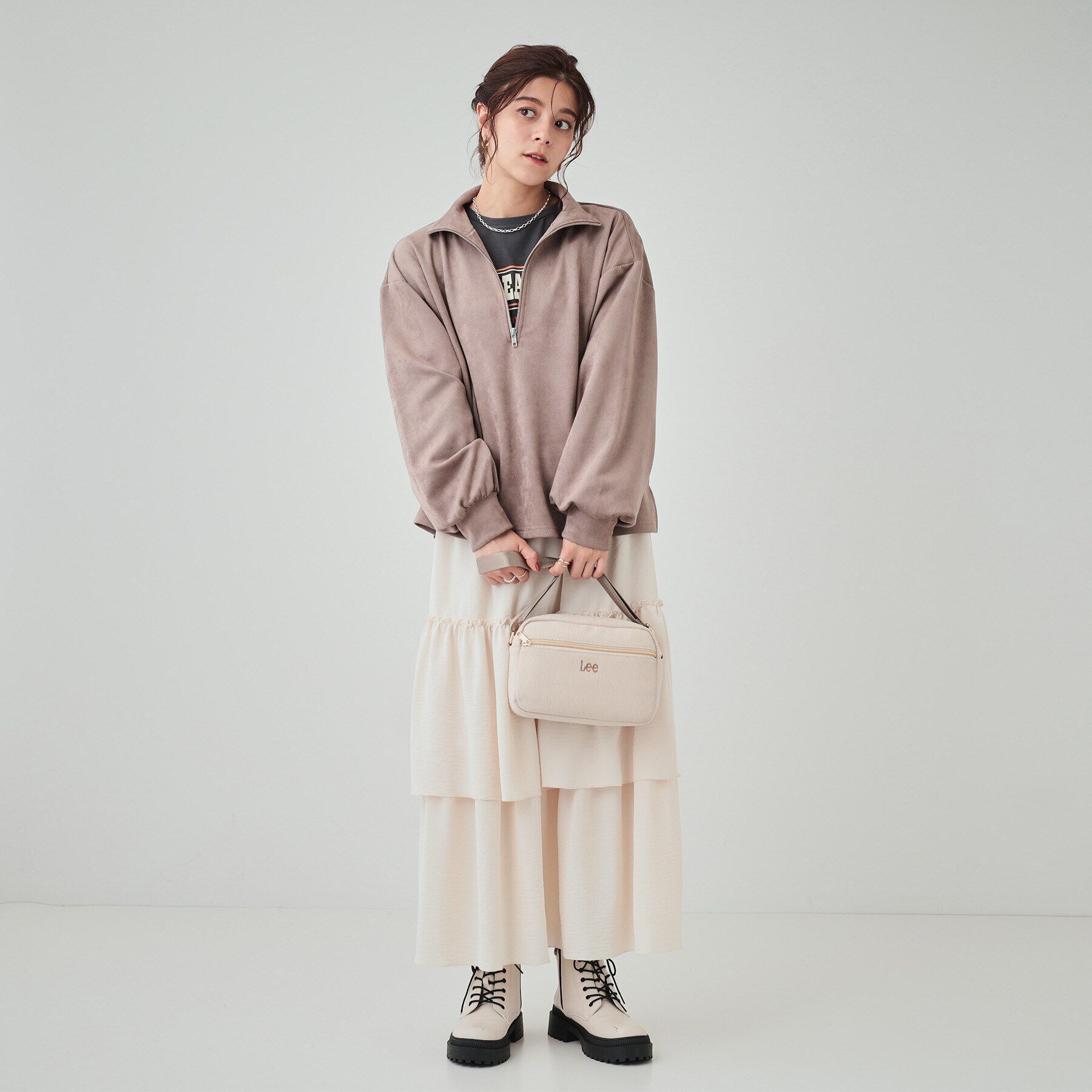 SHOO･LA･RUE「【Lee別注】フロントファスナーポケットショルダーバッグ」|ショルダー・メッセンジャー|