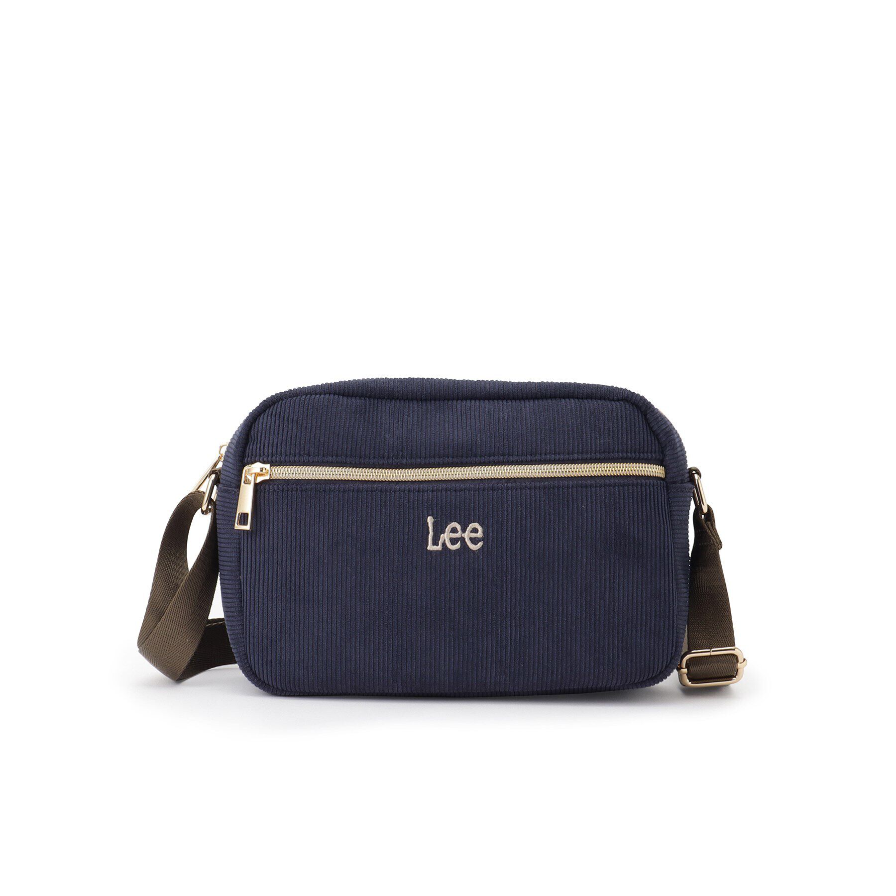 SHOO･LA･RUE「【Lee別注】フロントファスナーポケットショルダーバッグ」|ショルダー・メッセンジャー|ネイビー(094)