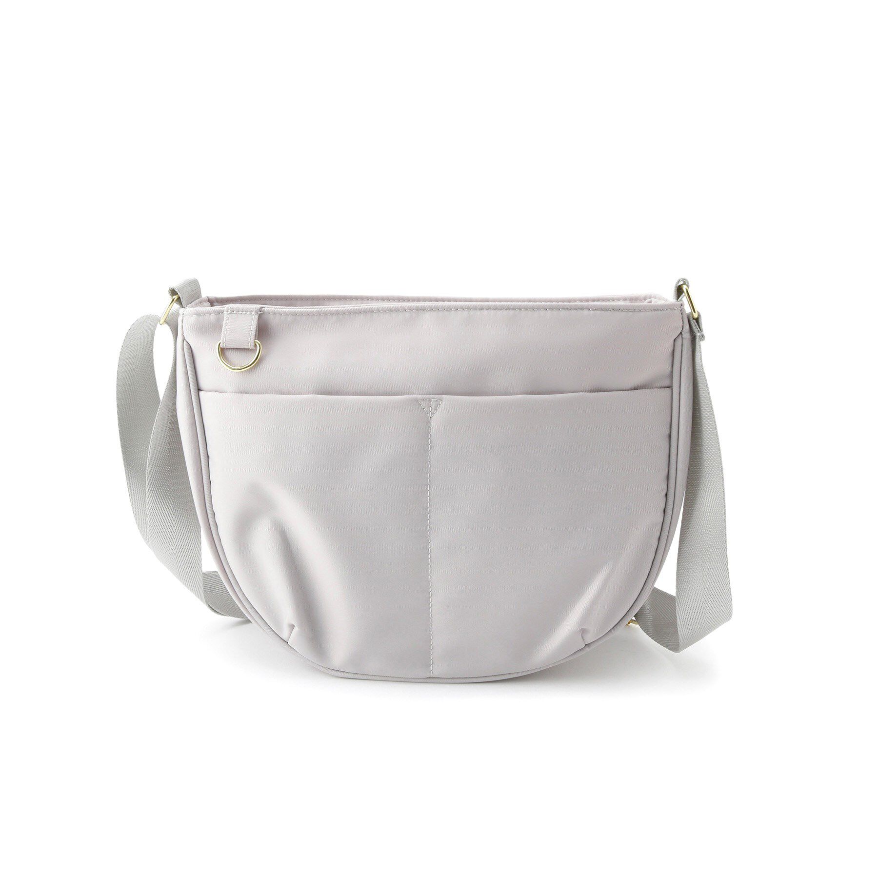 SHOO･LA･RUE「【撥水】フロントポケットハーフムーンショルダーバッグ」|ショルダー・メッセンジャー|