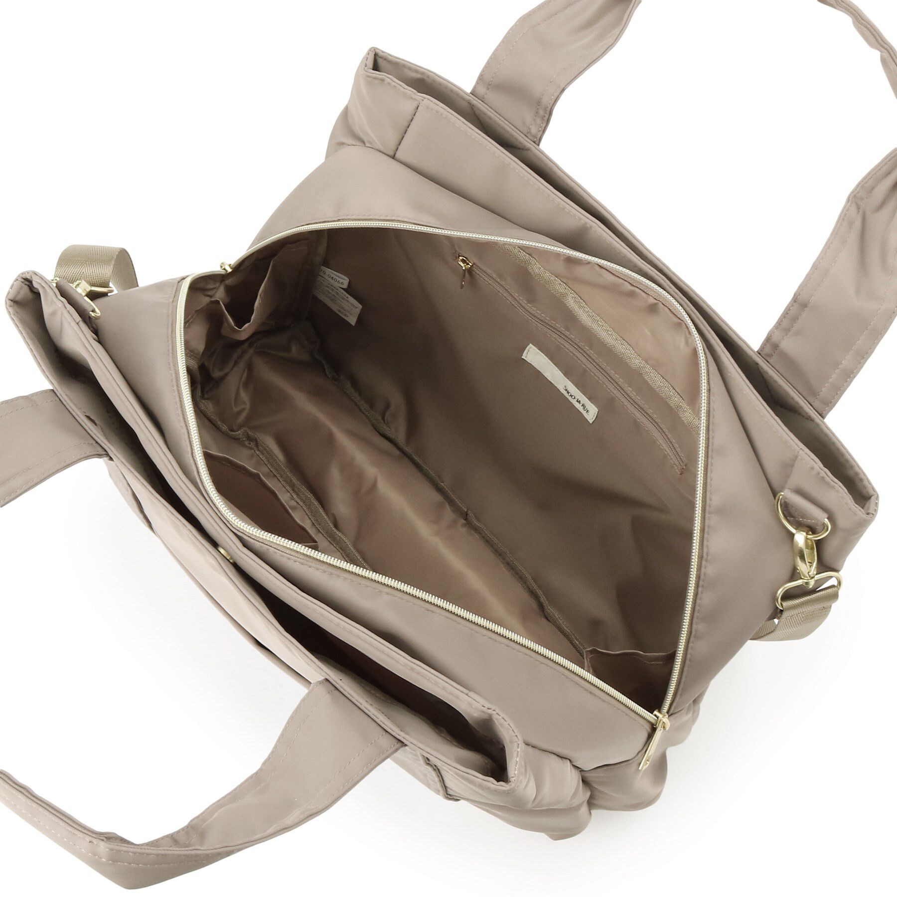 SHOO･LA･RUE「【撥水】両あおりビッグトートバッグ【2WAY】」|トートバッグ|